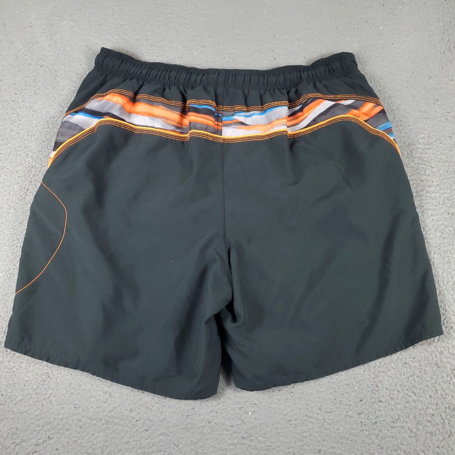 Nike Nike Shorts Mens 2XL Gray Orange Swoosh Lace Tie Beach Board Swim Trunks Size US 39 - 7 Thumbnail