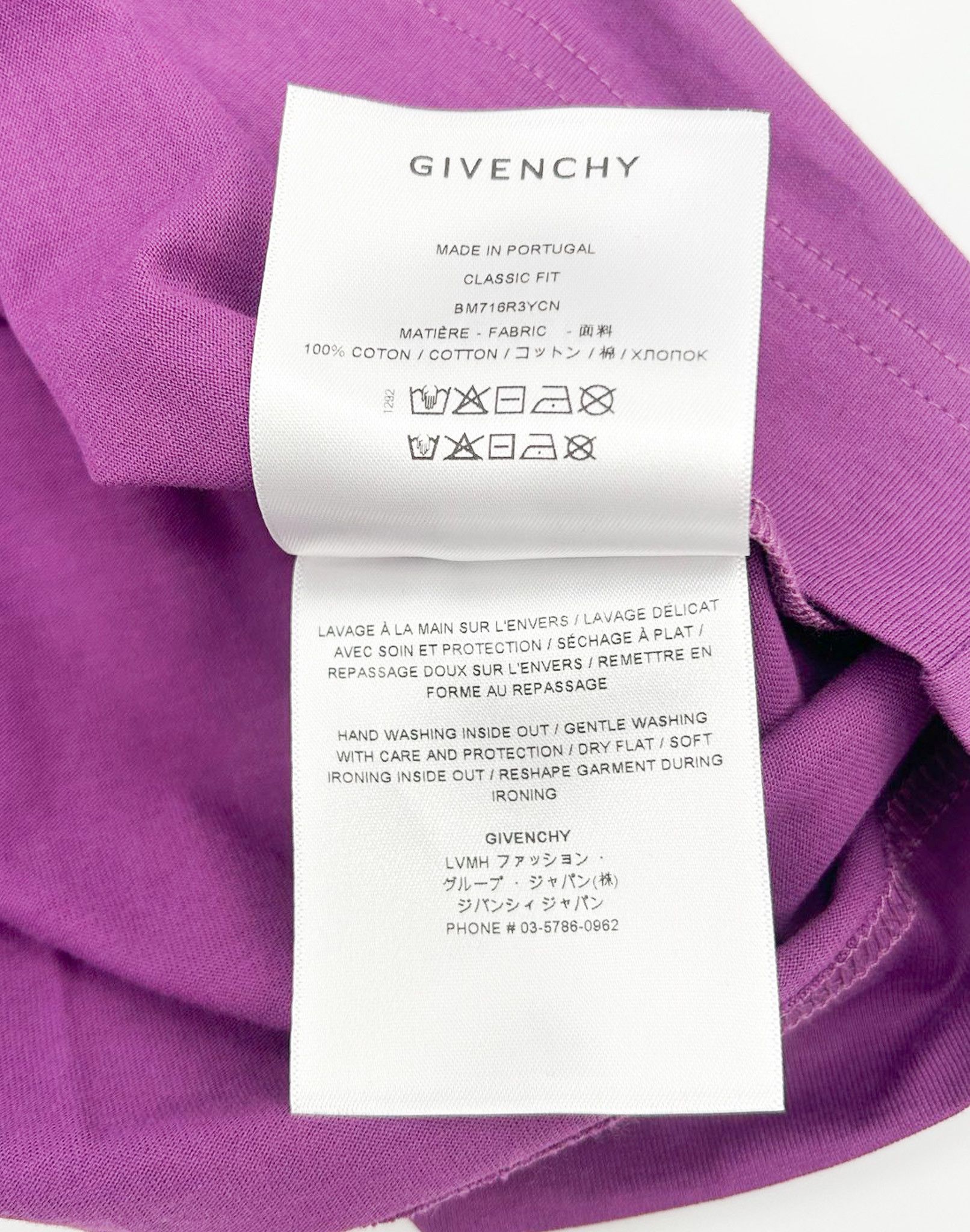 Givenchy Givenchy Grape TK-MX Crewneck T-Shirt Size US L / EU 52-54 / 3 - 4 Thumbnail