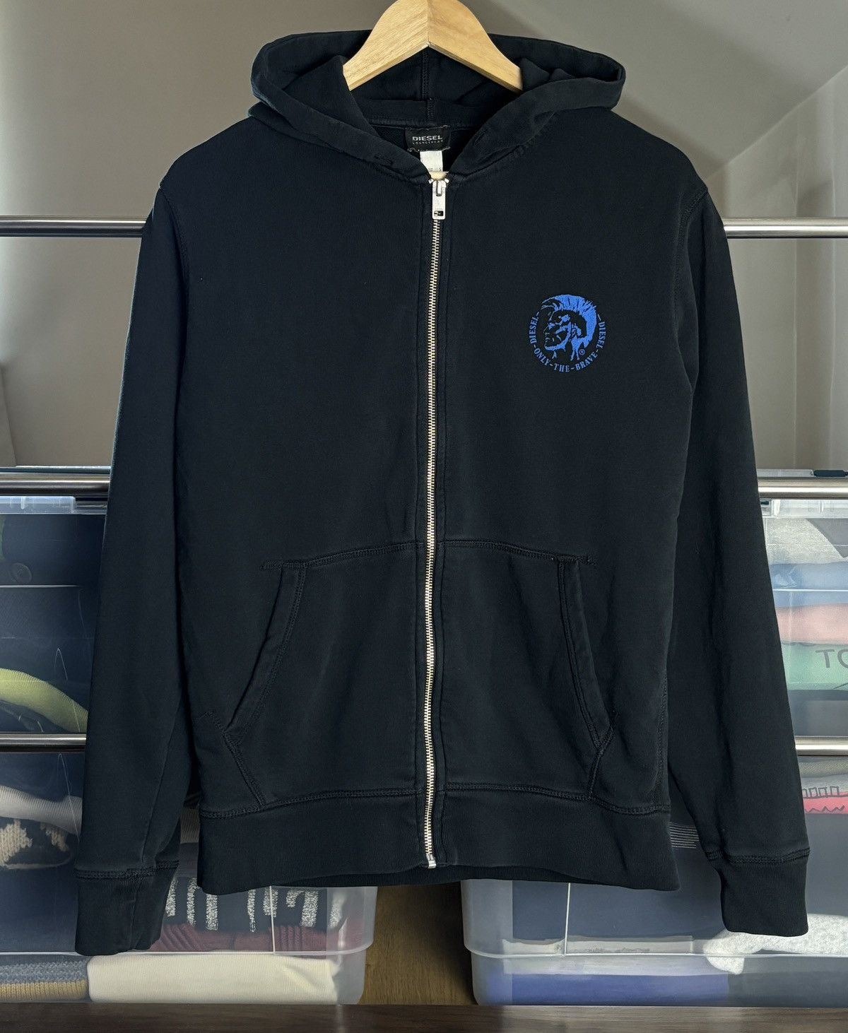Diesel Diesel Avant Garde Zip Up Hoodie Sweatshirt Size US S / EU 44-46 / 1 - 1 Thumbnail