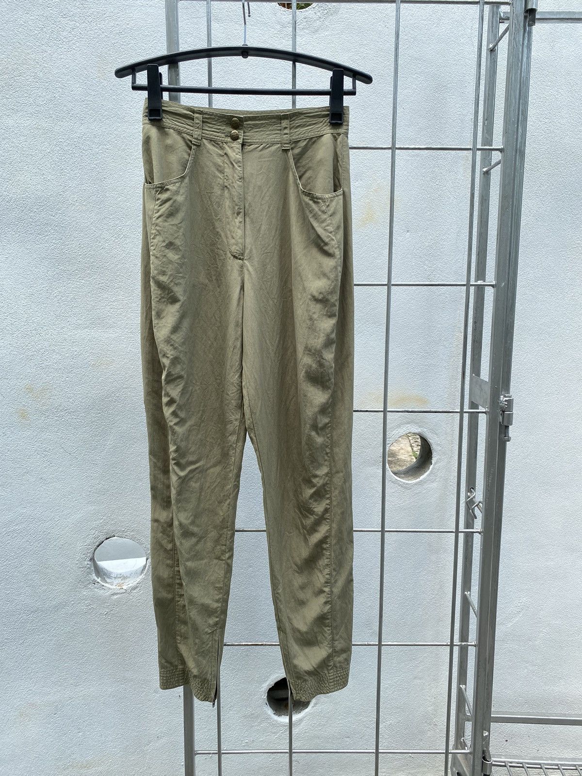 Versace Gianni Versace vintage mid-length green casual pants Size 27" / US 4 / IT 40 - 18 Thumbnail