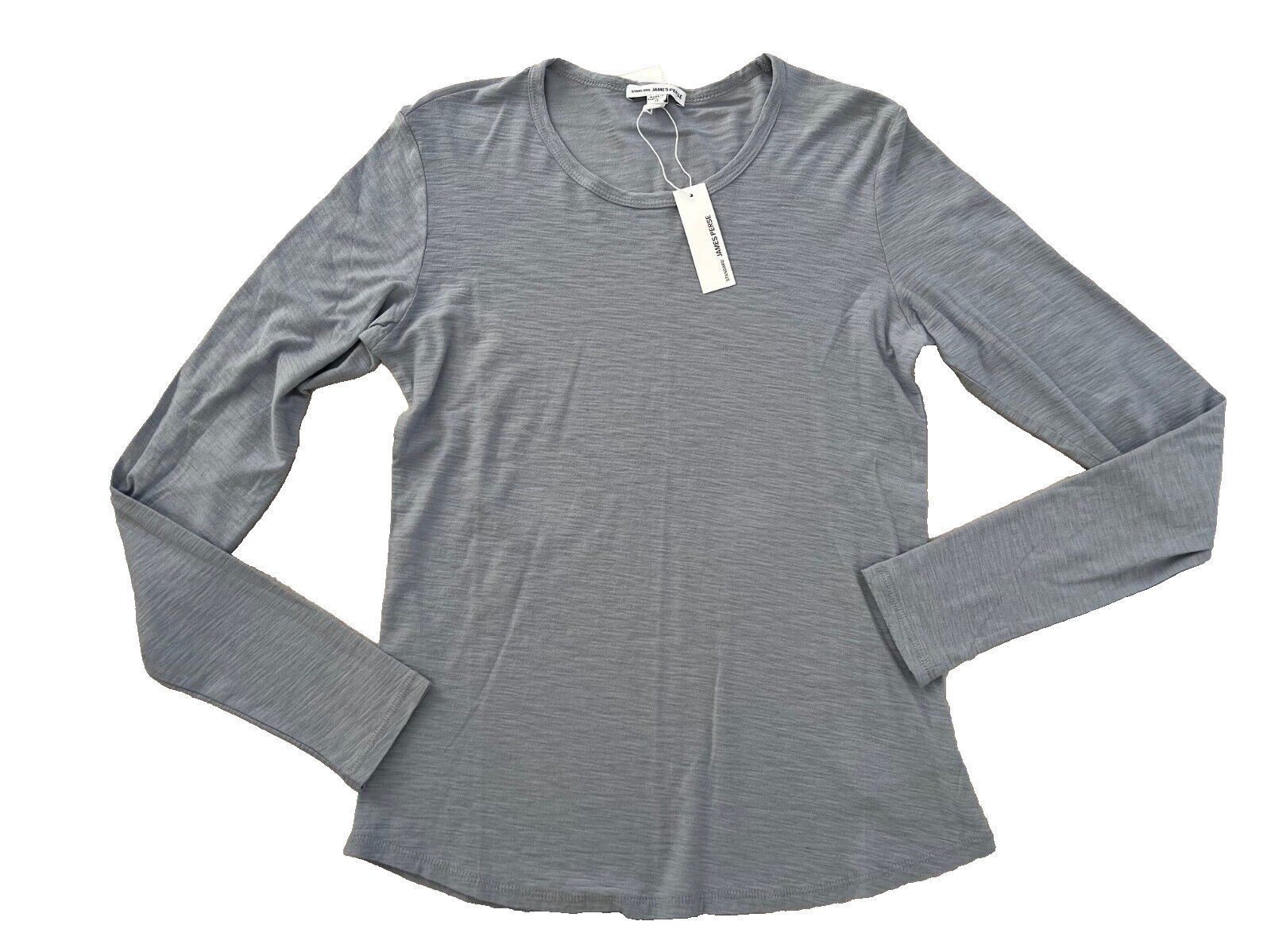James Perse James Perse Crewneck Slub Top Aura Blue ( 0 / XS ) Size XS / US 0-2 / IT 36-38 - 1 Thumbnail