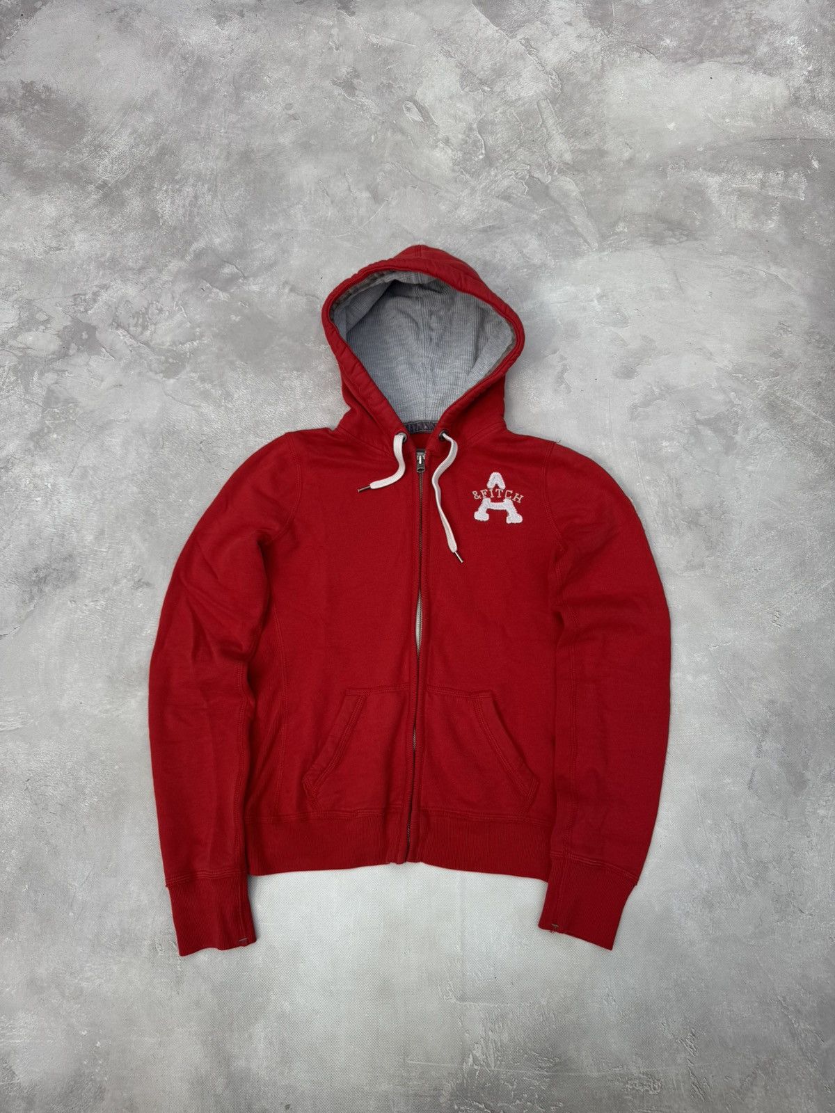 Abercrombie & Fitch Vintage Abercrombie Fitch Y2k Red Zip Hoodie Size M / US 6-8 / IT 42-44 - 1 Thumbnail