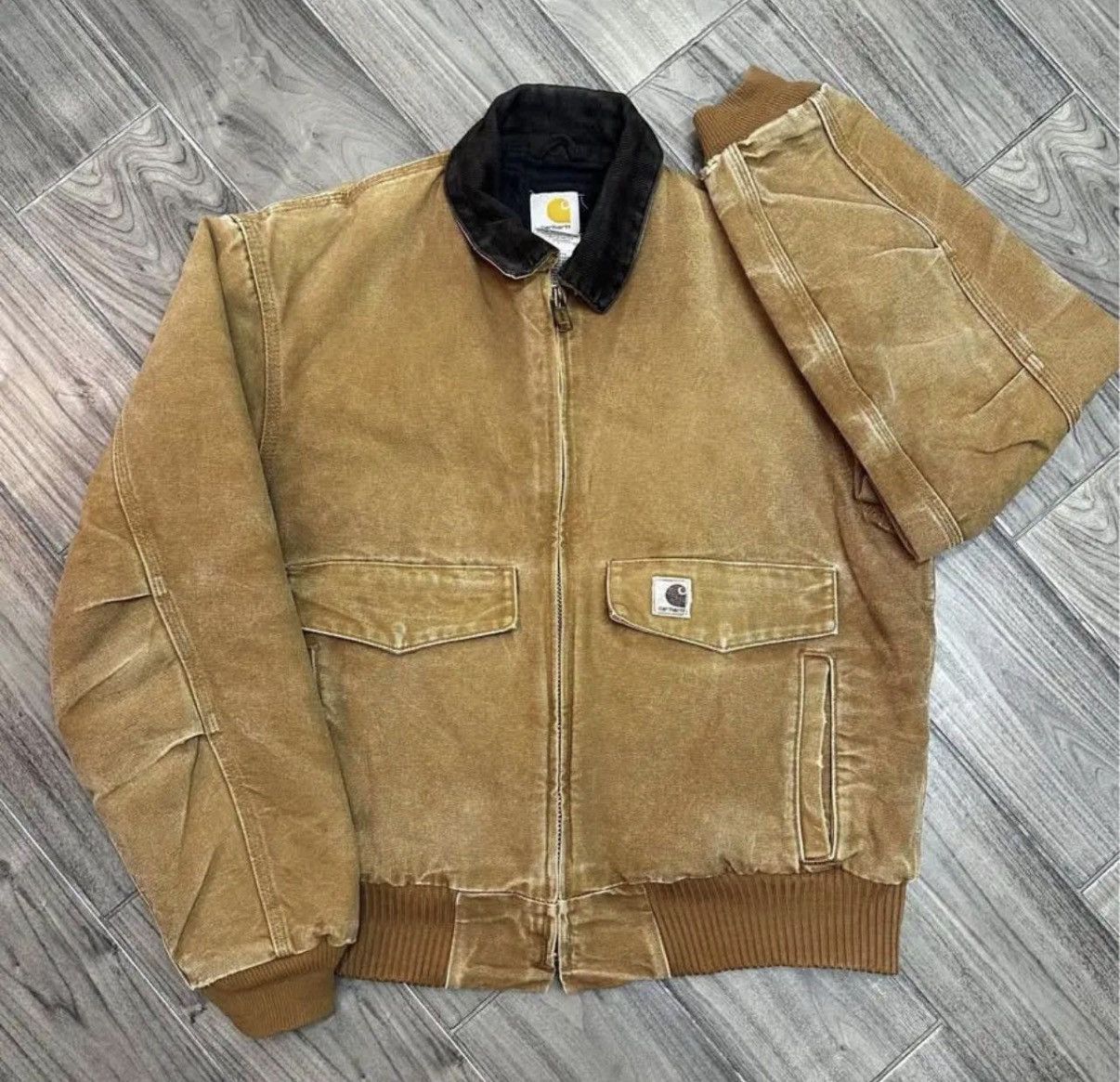 Carhartt Carhartt Bomber Jacket J165 L (2008) Great Fading Size US L / EU 52-54 / 3 - 1 Thumbnail
