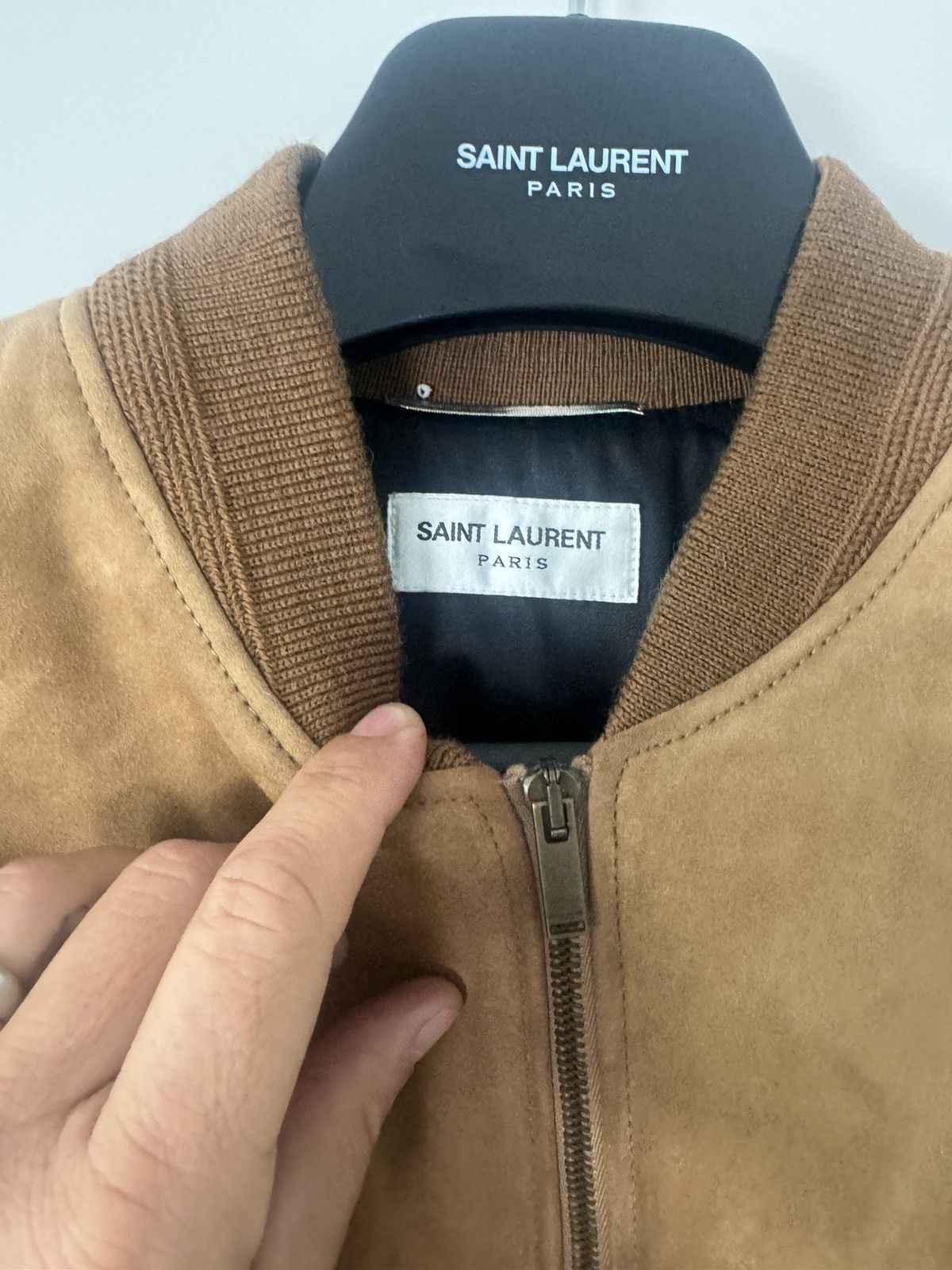 Saint Laurent Paris Beautiful Saint Laurent suede Bomber Jacket Size US L / EU 52-54 / 3 - 2 Thumbnail