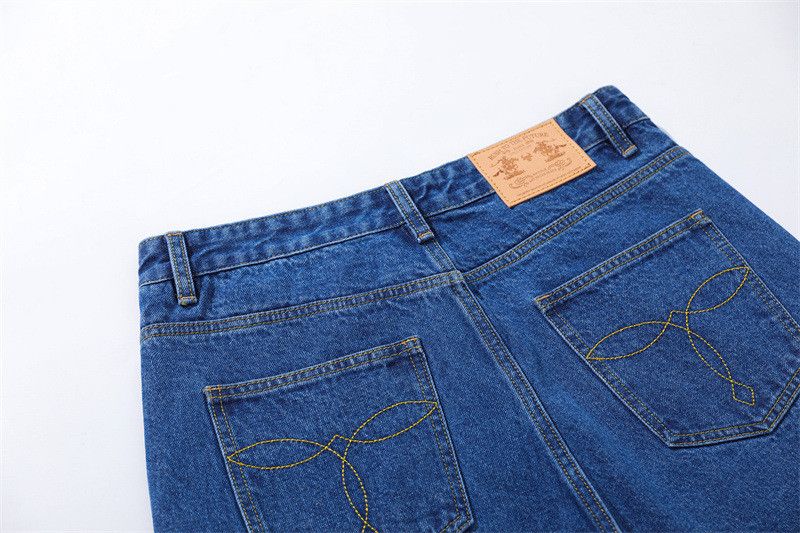 Jean Custom washed faded cleanfit yuppie y2k loose jeans Size US 32 / EU 48 - 5 Thumbnail