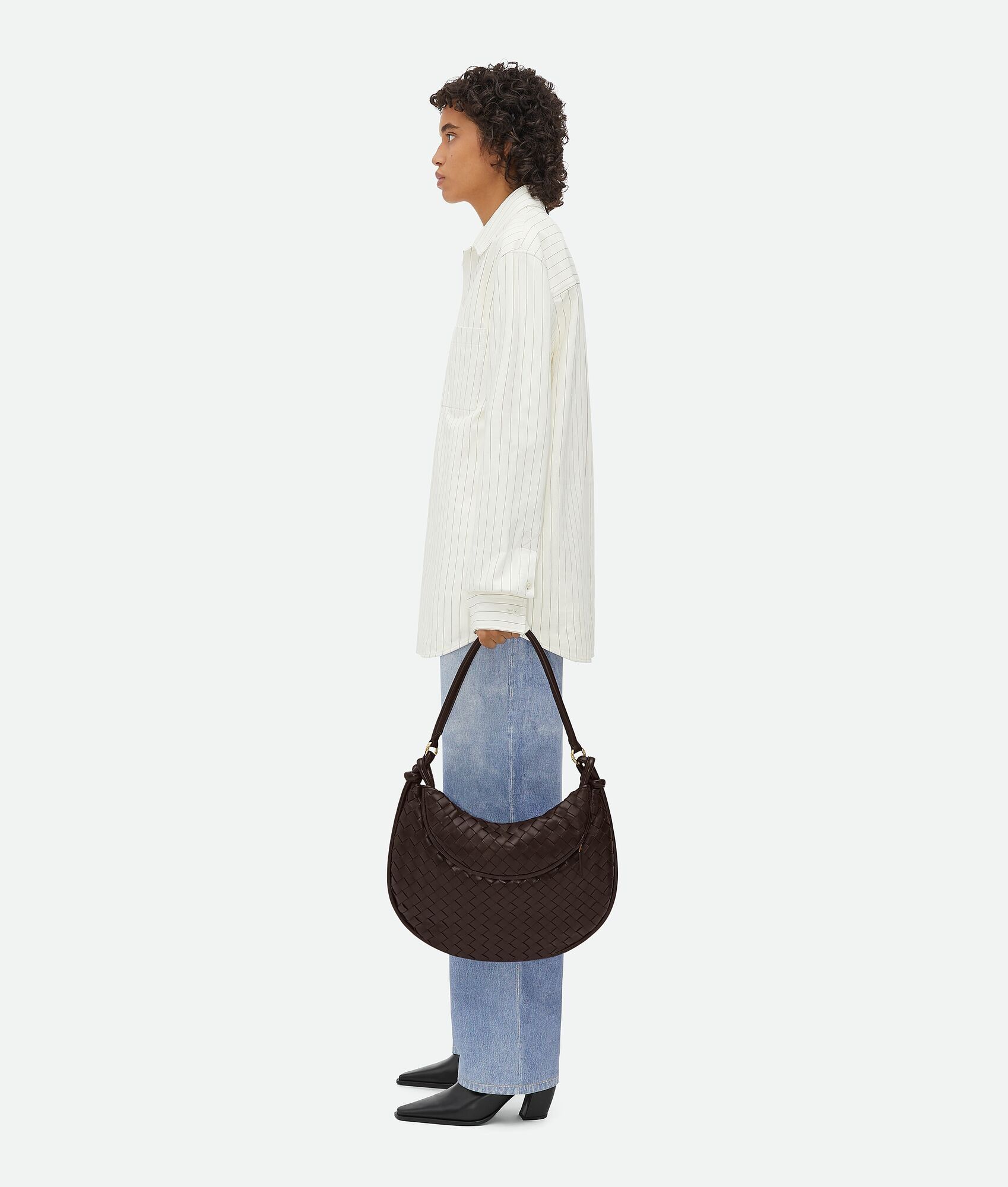 Bottega Veneta o1n1vont0325 Size: OS / Medium Gemelli Bag in Dark Brown Size ONE SIZE - 7 Thumbnail
