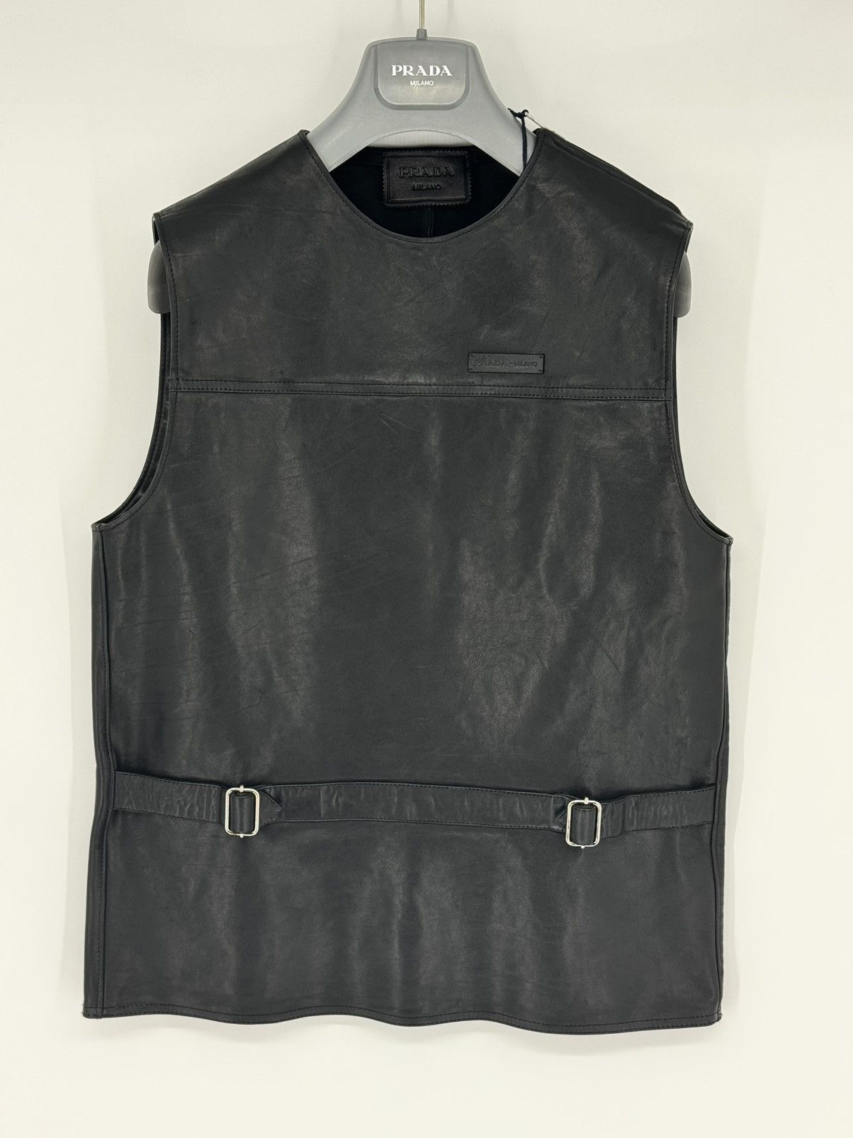 Prada Prada x Raf Simons Veal leather Vest Size US S / EU 44-46 / 1 - 1 Thumbnail