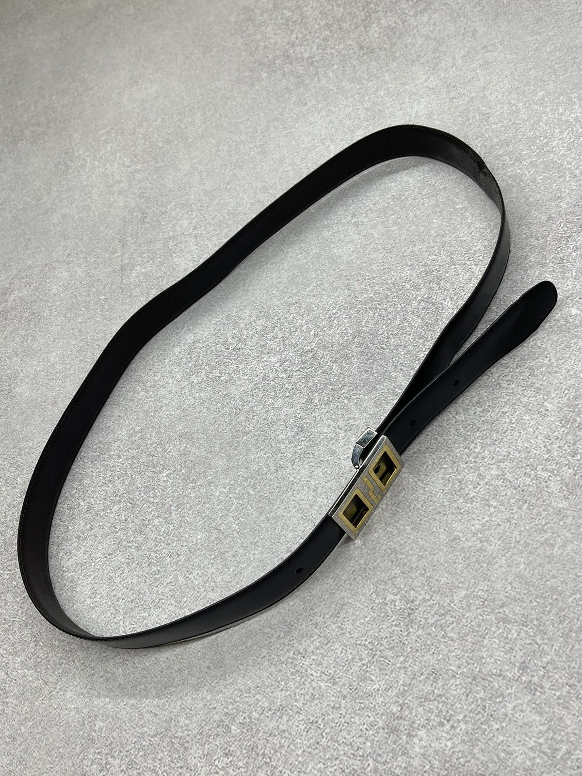 Alfred Dunhill × Vintage Alfred Dunhill Leather Black Belt Luxury Size ONE SIZE - 3 Thumbnail