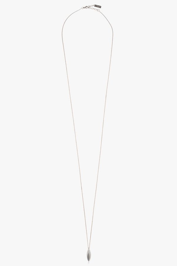 Saint Laurent Paris o1b1hav111124 Size: OS / Long Oval Charm Necklace in Silver Size ONE SIZE - 3 Thumbnail