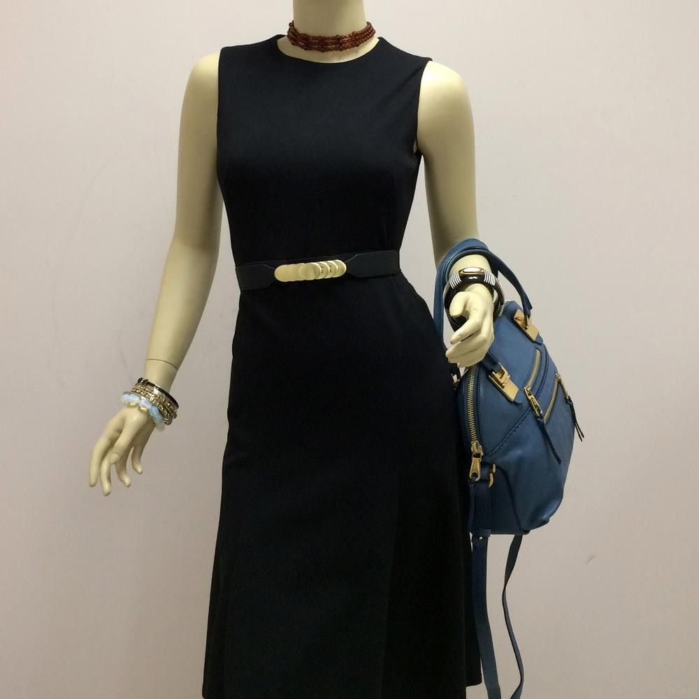 chloma CHLOE Angie Fjord Blue Leather Satchel Bag Size ONE SIZE - 3 Thumbnail