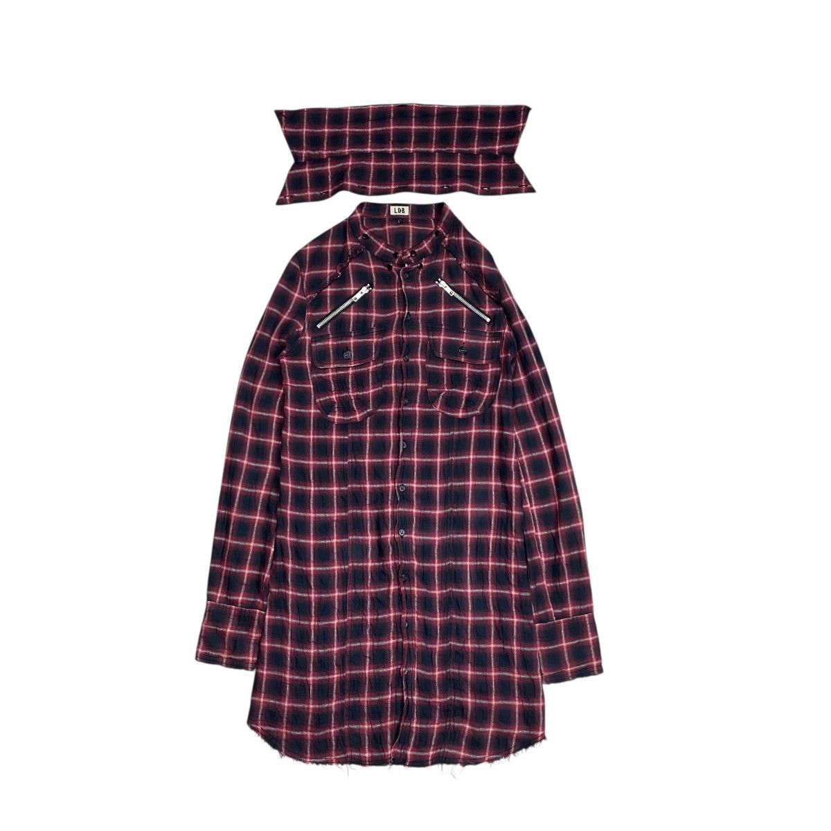 Le Grande Bleu (L.G.B.) LGB Distressed Plaid Flannel Shirts Size US XS / EU 42 / 0 - 2 Thumbnail