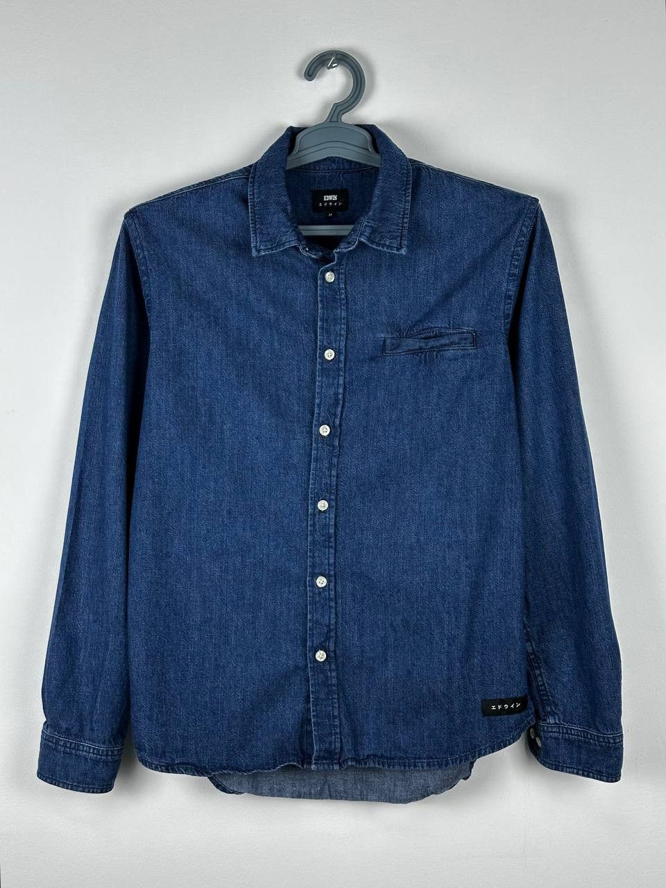 Edwin × Japanese Brand Edwin Indigo Denim Shirt Japanese Brand Size M Size US M / EU 48-50 / 2 - 1 Thumbnail