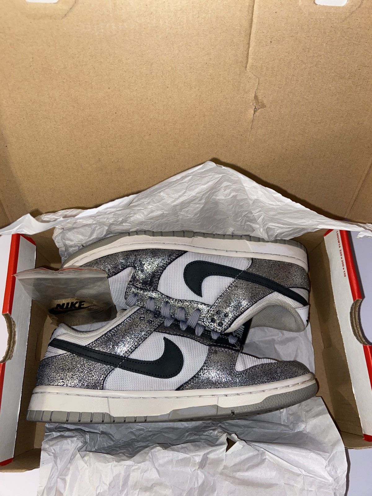 Nike Nike Dunk Low Golden Gals Metallic Silver (Women's) 9W 7.5M Size US 9 / IT 39 - 9 Thumbnail