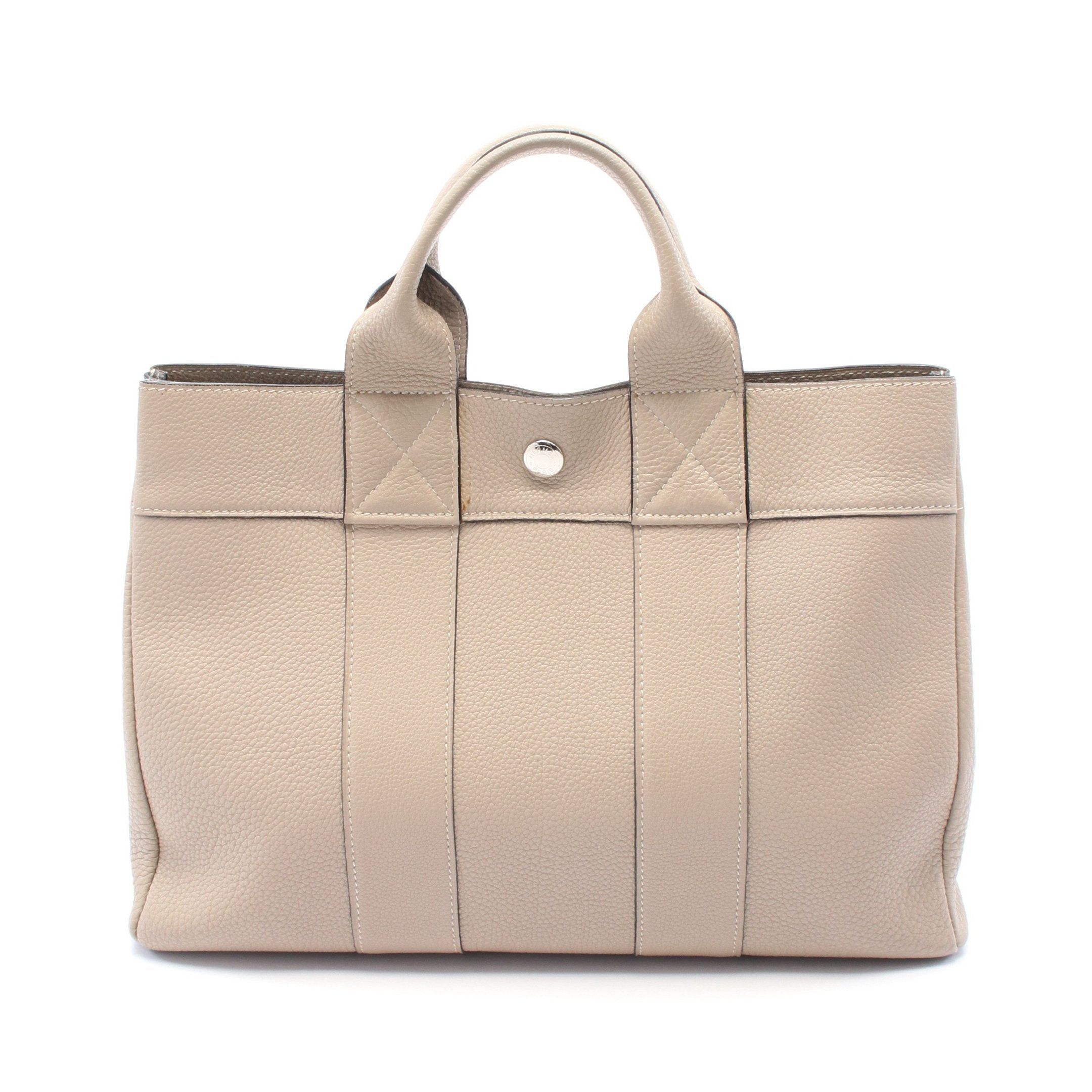 Hermes Hermes Fool Toe Pm Tourtiere Gray Handbag Tote Bag Togo Beige Silver Hardware Stamp (Manufactured Around 2002) Size ONE SIZE - 1 Thumbnail