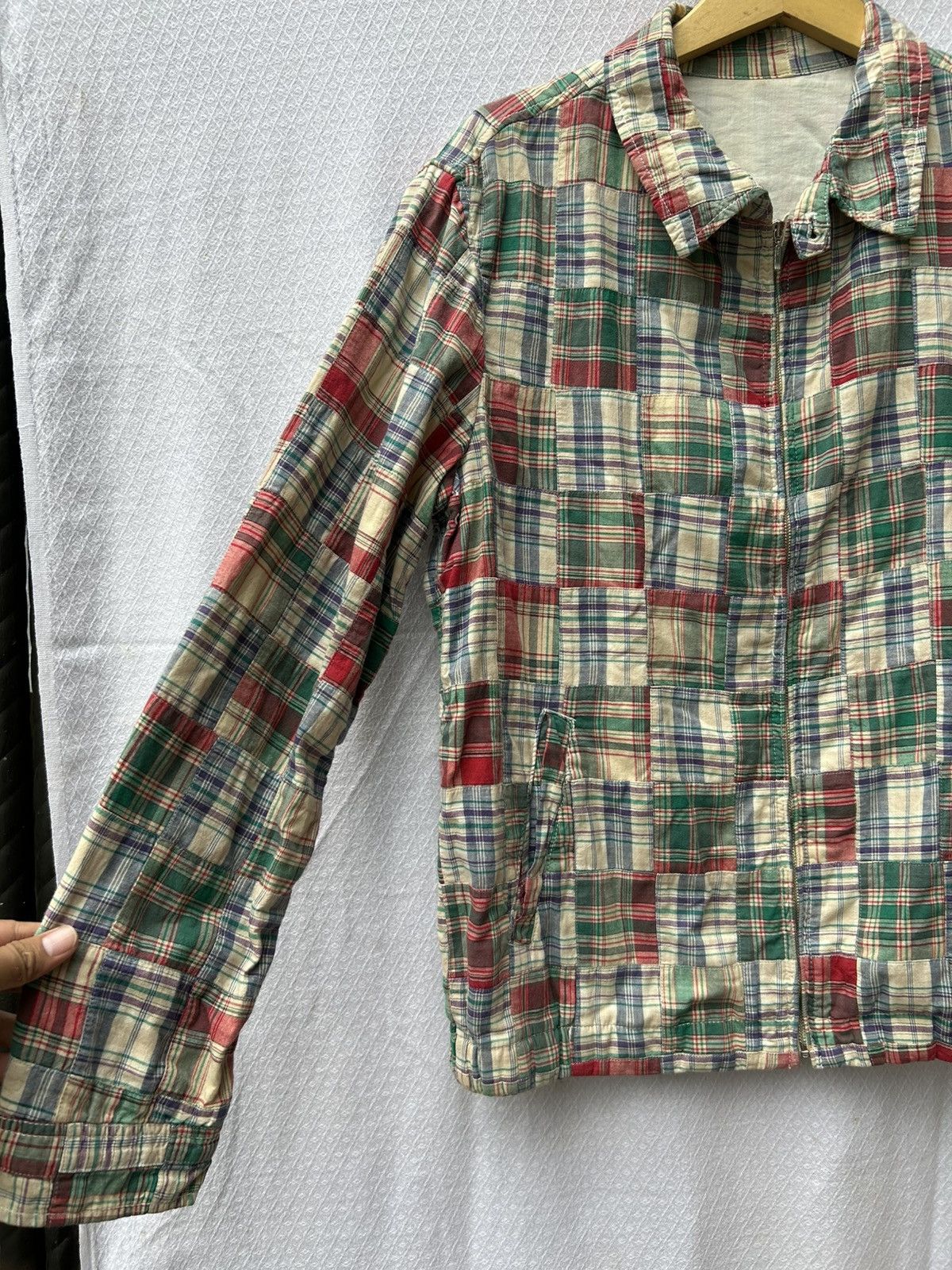 20471120 × Japanese Brand × United Arrows Japanese patchwork zip jacket style Ifsixwasnine LGB Size US L / EU 52-54 / 3 - 6 Thumbnail