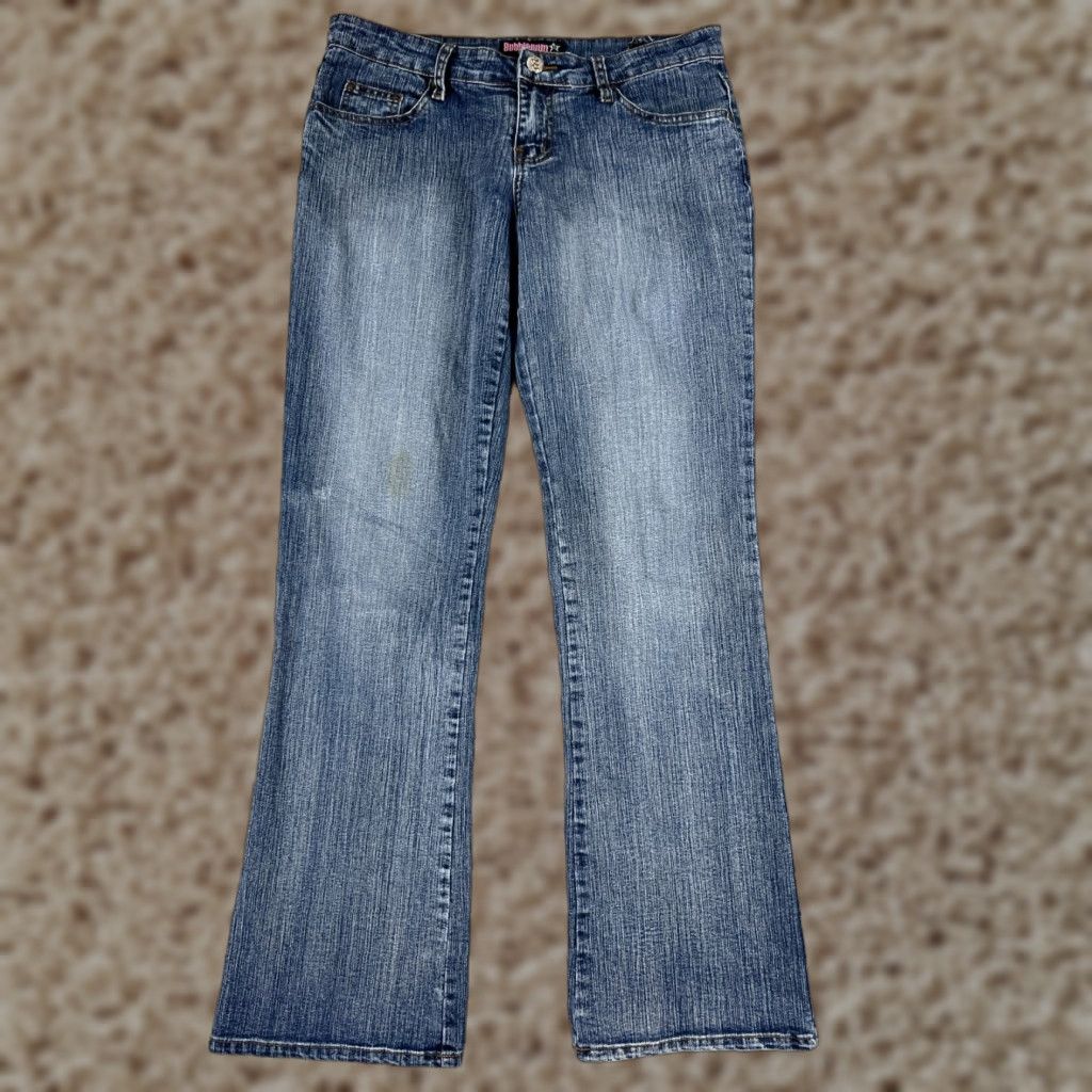 Vintage Bubblegum Jeans Womens 30 Blue Denim Bootcut Cotton Blend 30x32 Jeans Bootscut Womens Blue Bubblegum 90s Western Modern Classics Size 30" / US 8 / IT 44 - 1 Thumbnail