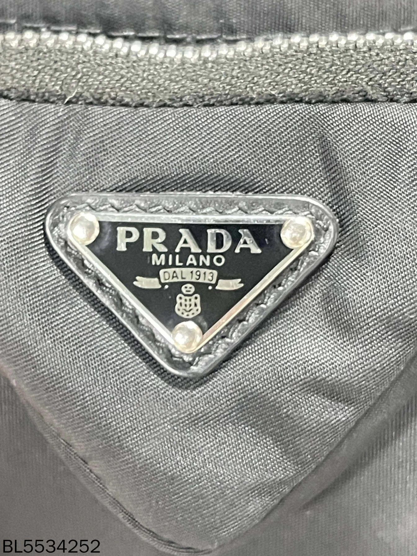 Prada PRADA Triangle Logo Nylon Fisherman Hat Black L Size ONE SIZE - 4 Thumbnail