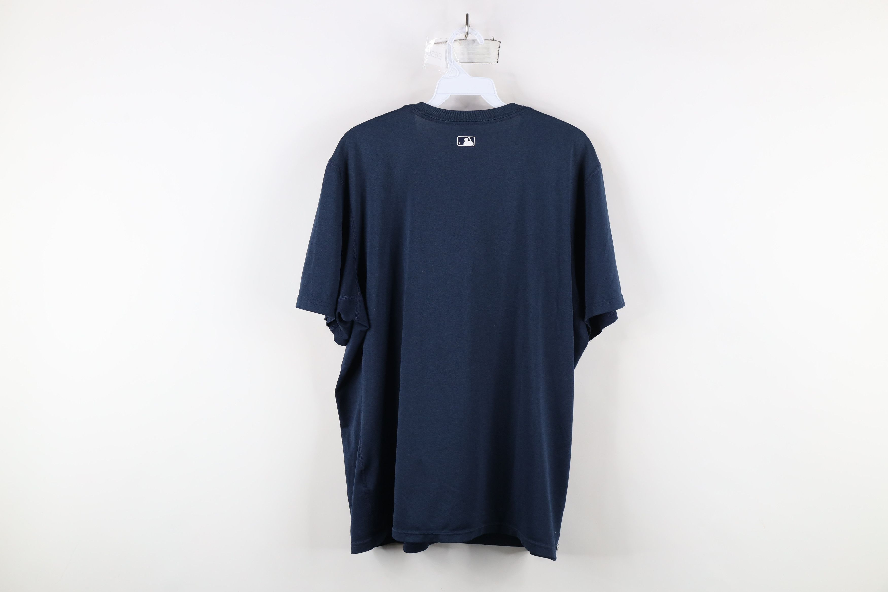 Nike × Vintage Nike Center Swoosh Detroit Tigers Baseball T-Shirt Blue Size US L / EU 52-54 / 3 - 12 Thumbnail
