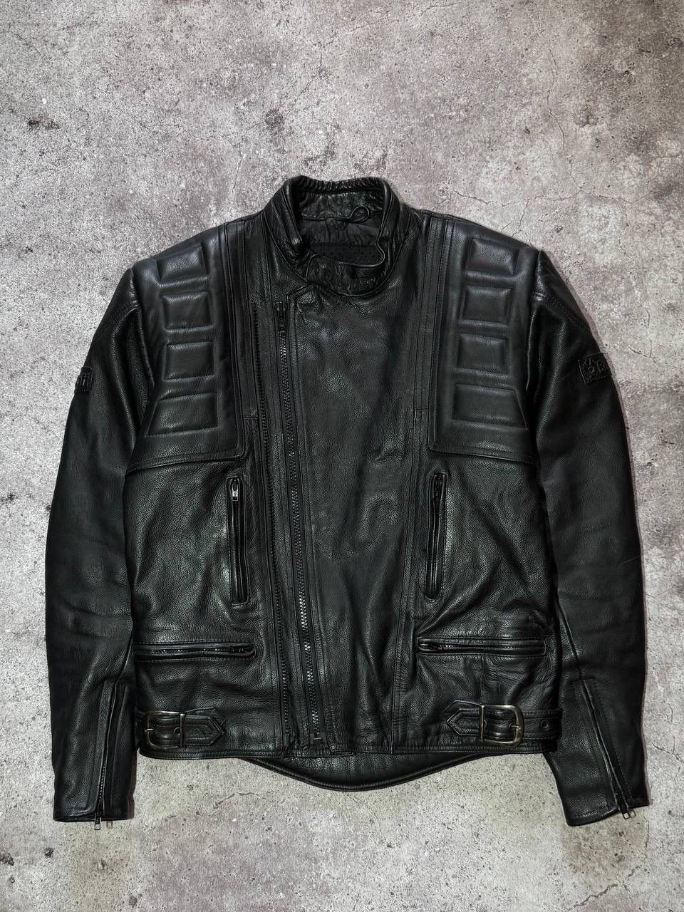 Belstaff Belstaff Moto Vintage Leather Track Suit Jacket + Pants bike Size US M / EU 48-50 / 2 - 2 Thumbnail
