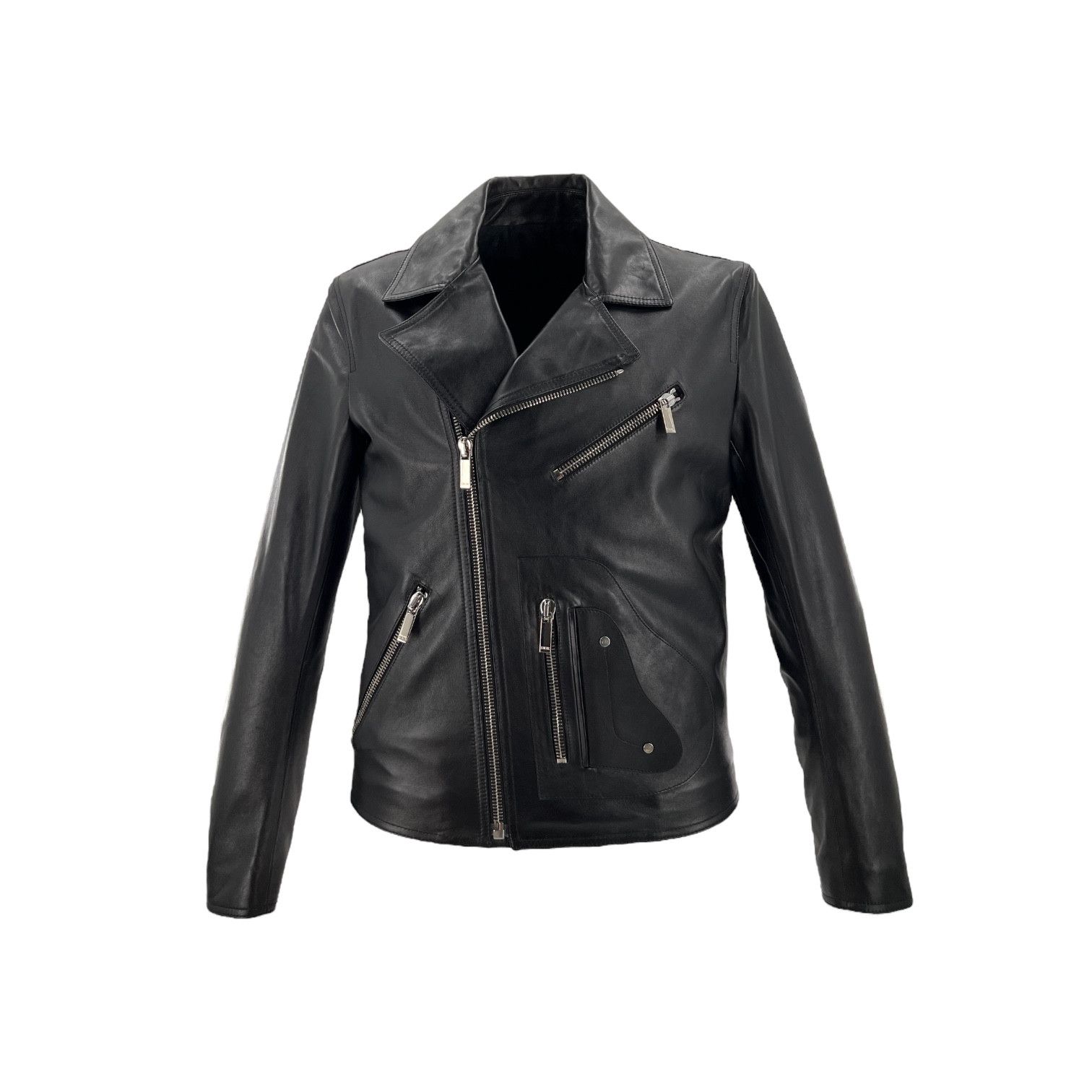 Dior Dior - Saddle D Pocket Biker Jacket In Black Calf Leather S Size US S / EU 44-46 / 1 - 2 Thumbnail