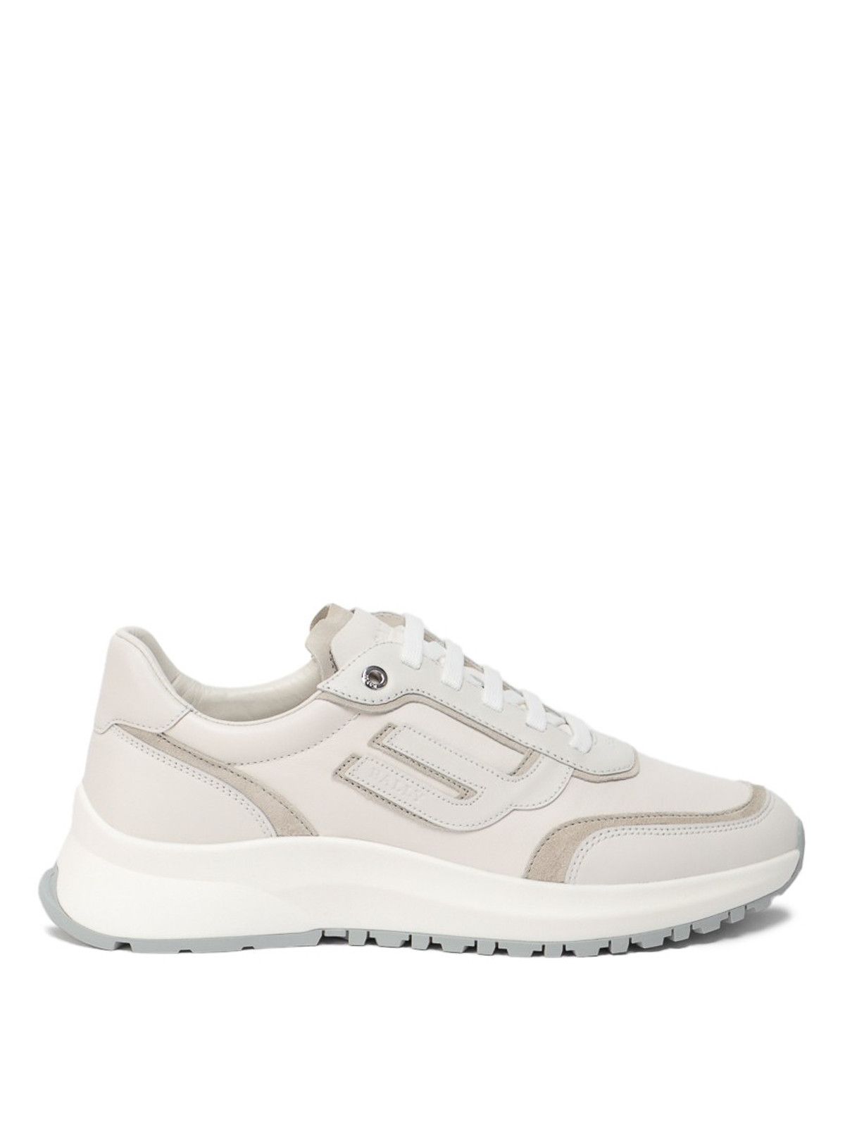 Bally o1y1224 Leather Low-Top Sneakers in White Size US 6.5 / EU 39-40 - 1 Thumbnail