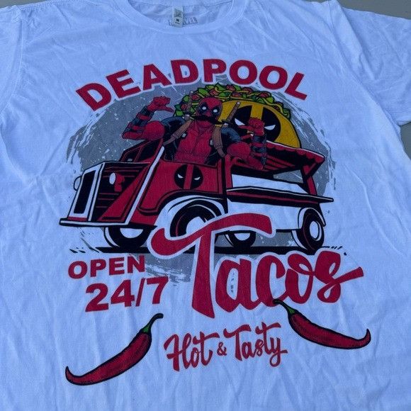 Marvel Comics NEW MARVEL DEADPOOL MARVEL WHITE T-SHIRT SZ MEDIUM M Size US M / EU 48-50 / 2 - 3 Thumbnail