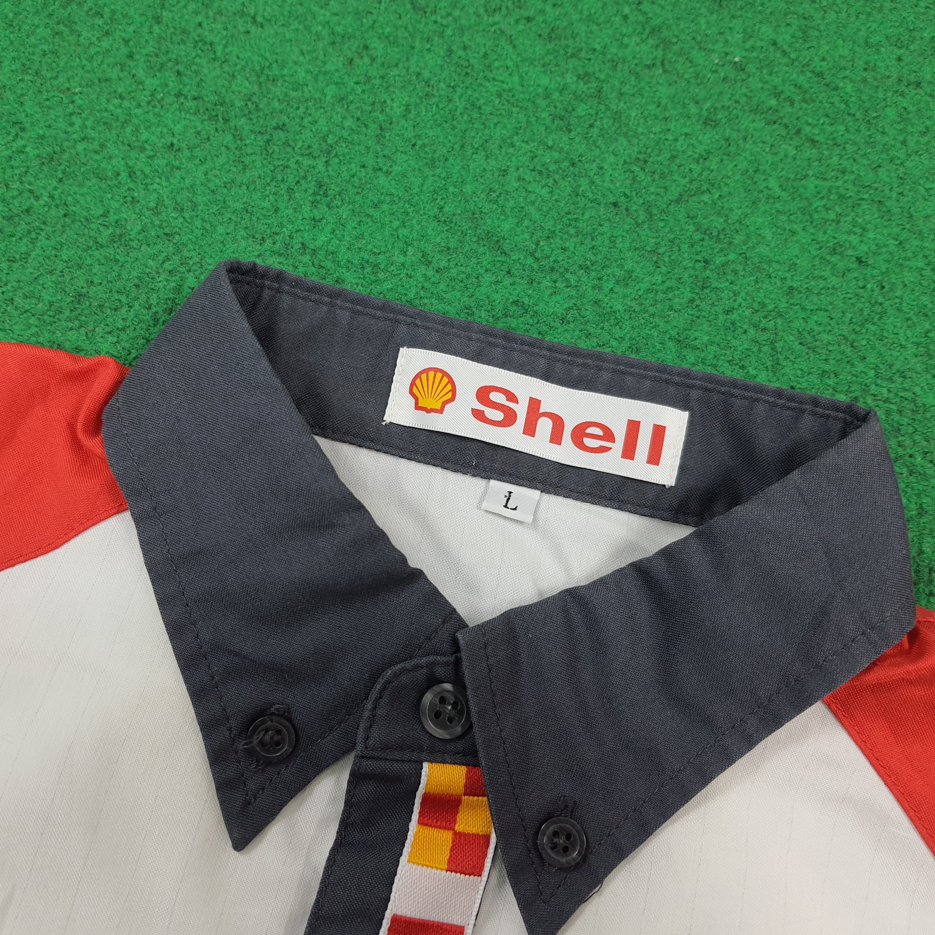 Vintage Vintage Shell Oil Company Staff Uniform Work Shirt C301N65 Size US L / EU 52-54 / 3 - 5 Thumbnail
