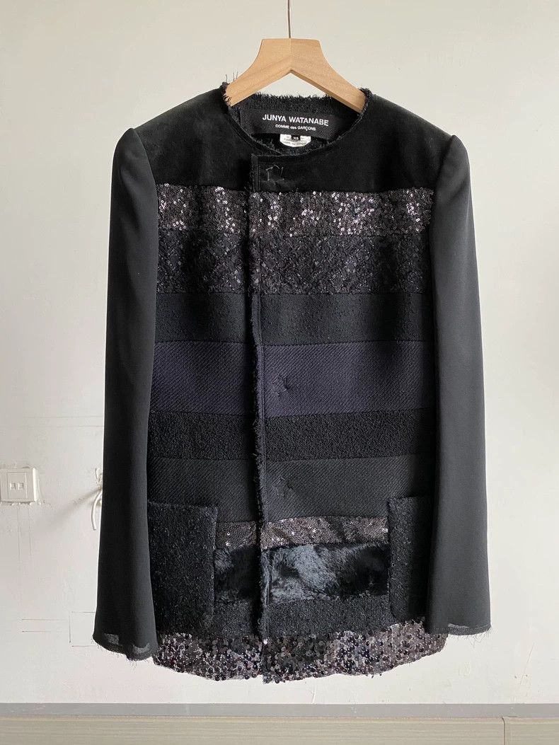 Comme des Garcons Comme Des Garcons Deconstructed Embroidered Snap Jacket wi Size XS / US 0-2 / IT 36-38 - 1 Thumbnail