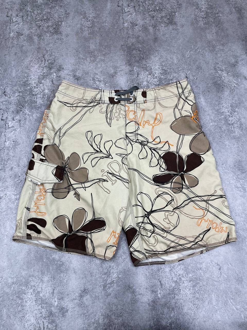 Ripcurl Rip Curl Men Swim Shorts Beige Floral Size W34 Size US 34 / EU 50 - 1 Thumbnail