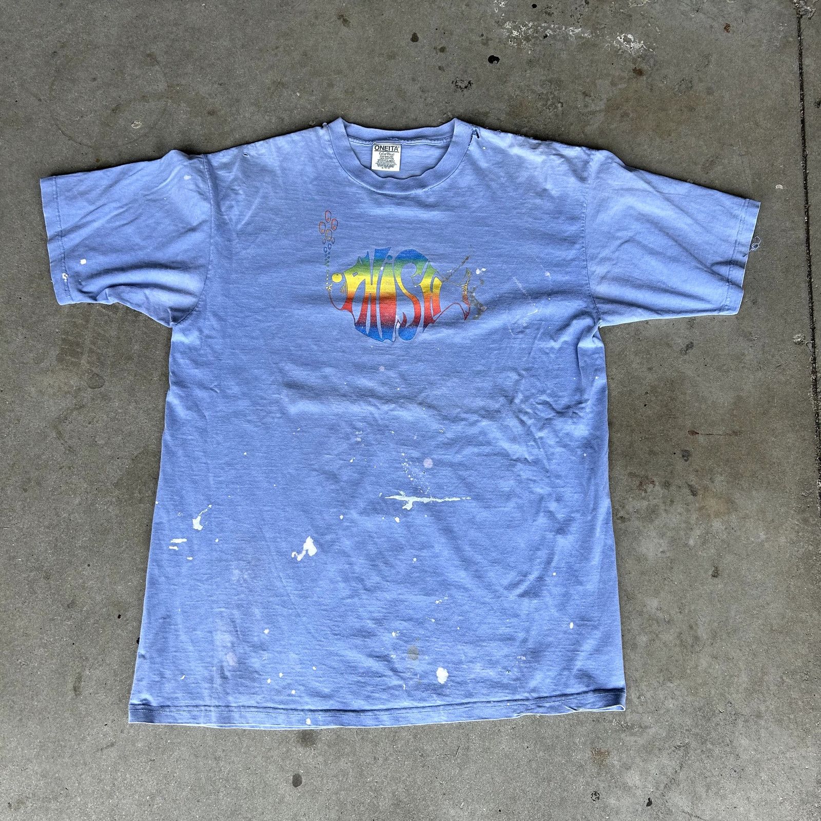 Vintage Vintage 90s Phish Tour T-Shirt Stained XL Size US XL / EU 56 / 4 - 1 Thumbnail