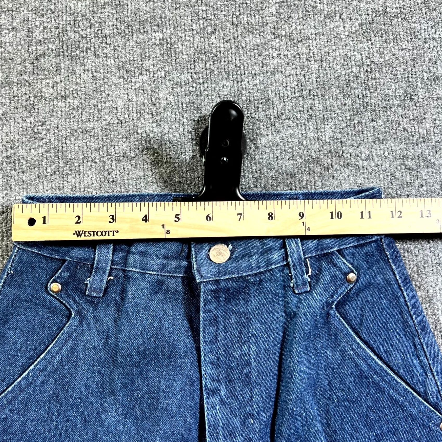 Roper Roper Jeans Women's 3 Blue Denim Dark Wash Straight Leg Vintage Retro Size 26" / US 2 / IT 38 - 7 Thumbnail