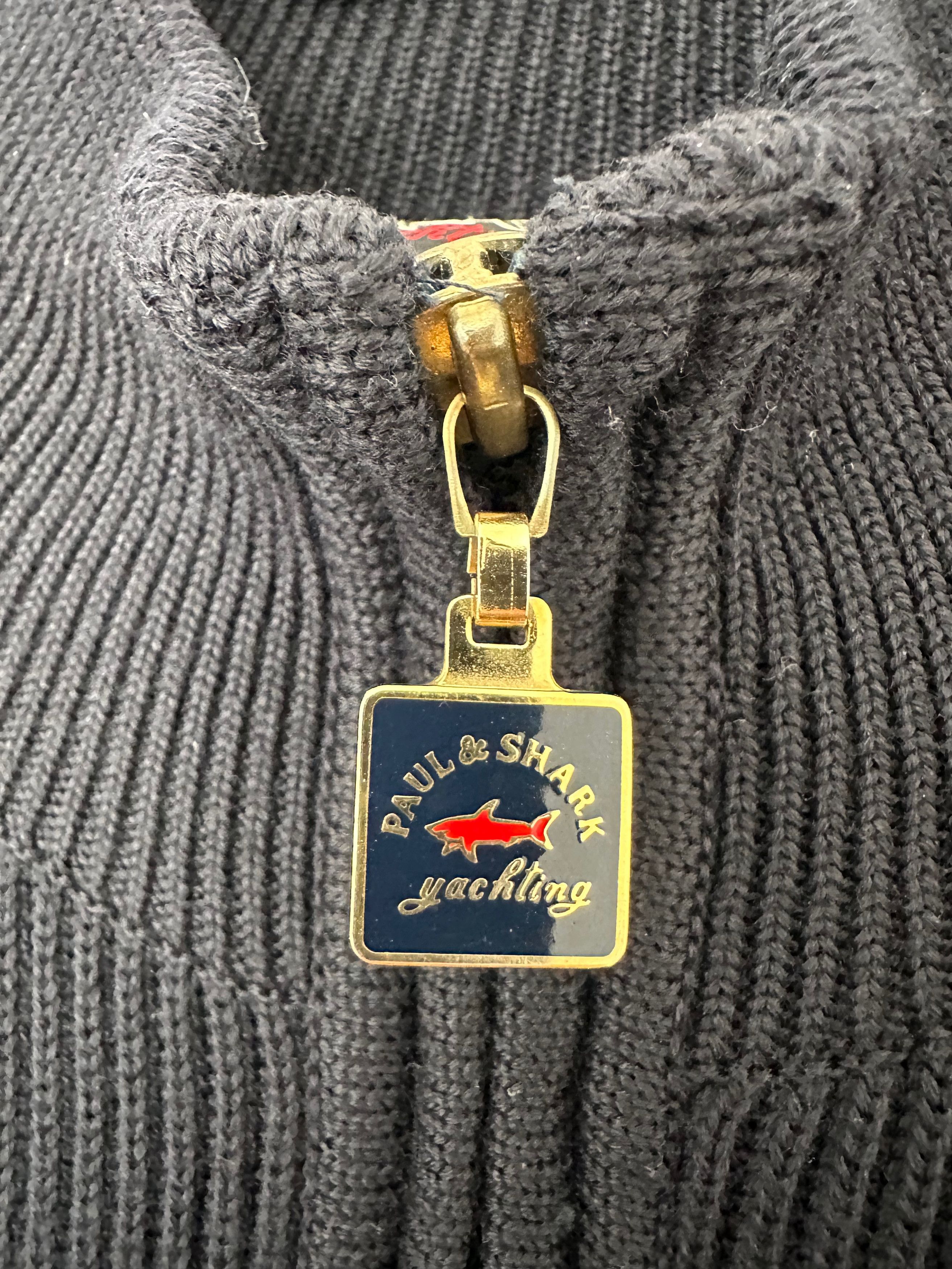 Paul & Shark Paul & Shark Yachting Wool Knit Jacket full zip dark blue Size US L / EU 52-54 / 3 - 3 Thumbnail