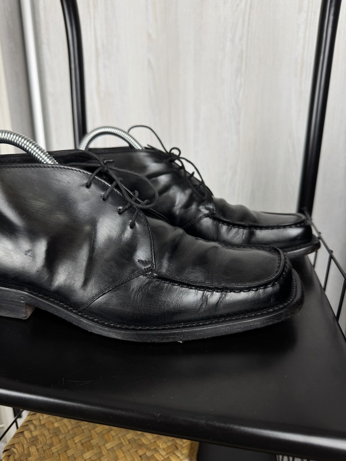 Premiata Premiata black leather boots avant garde made in Italy Size US 7 / EU 40 - 4 Thumbnail