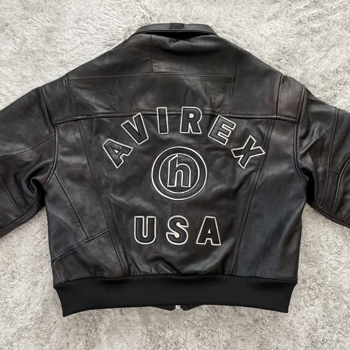 HIDDEN 1 of 20 / Hidden NY × AVIREX Leather Bomber – Size L Size US L / EU 52-54 / 3 - 1 Thumbnail