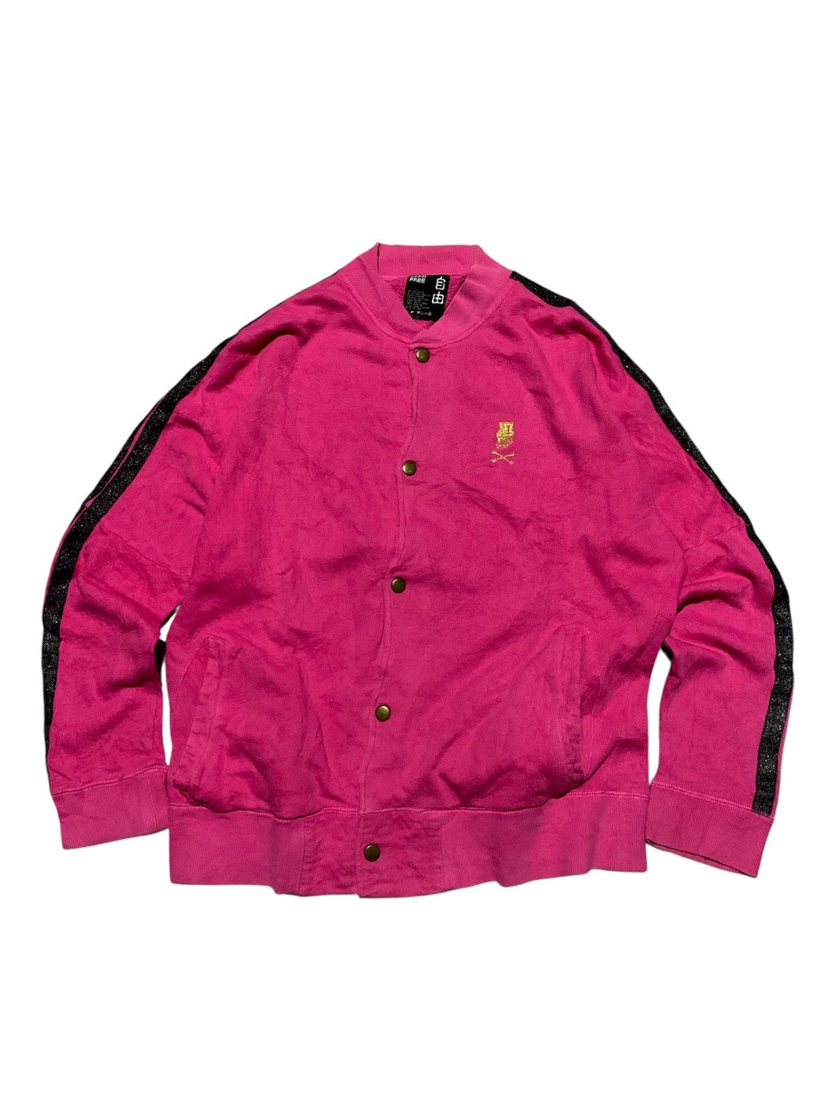 20471120 🐍 PPFM “Punk Rock Is Not Dead” Poems Skull Tracktop Size M / US 6-8 / IT 42-44 - 2 Thumbnail
