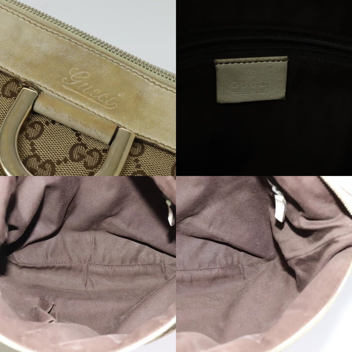Gucci GUCCI GG Canvas Abbey Shoulder Bag Beige Gold Size ONE SIZE - 11 Thumbnail