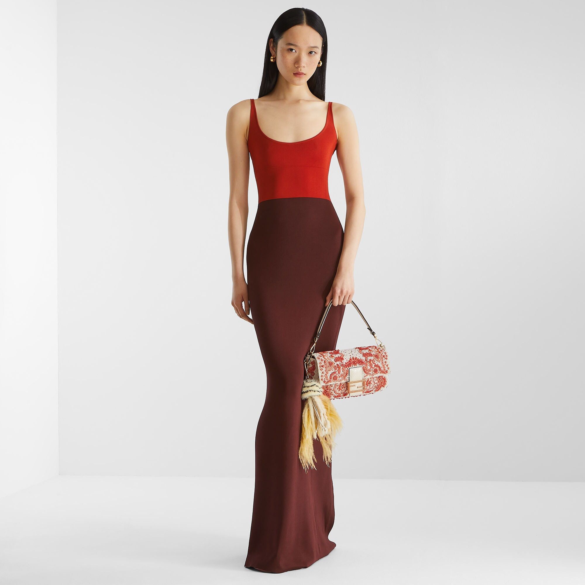 Fendi o1s1wg110526 Dress in Red Size M / US 6-8 / IT 42-44 - 1 Thumbnail