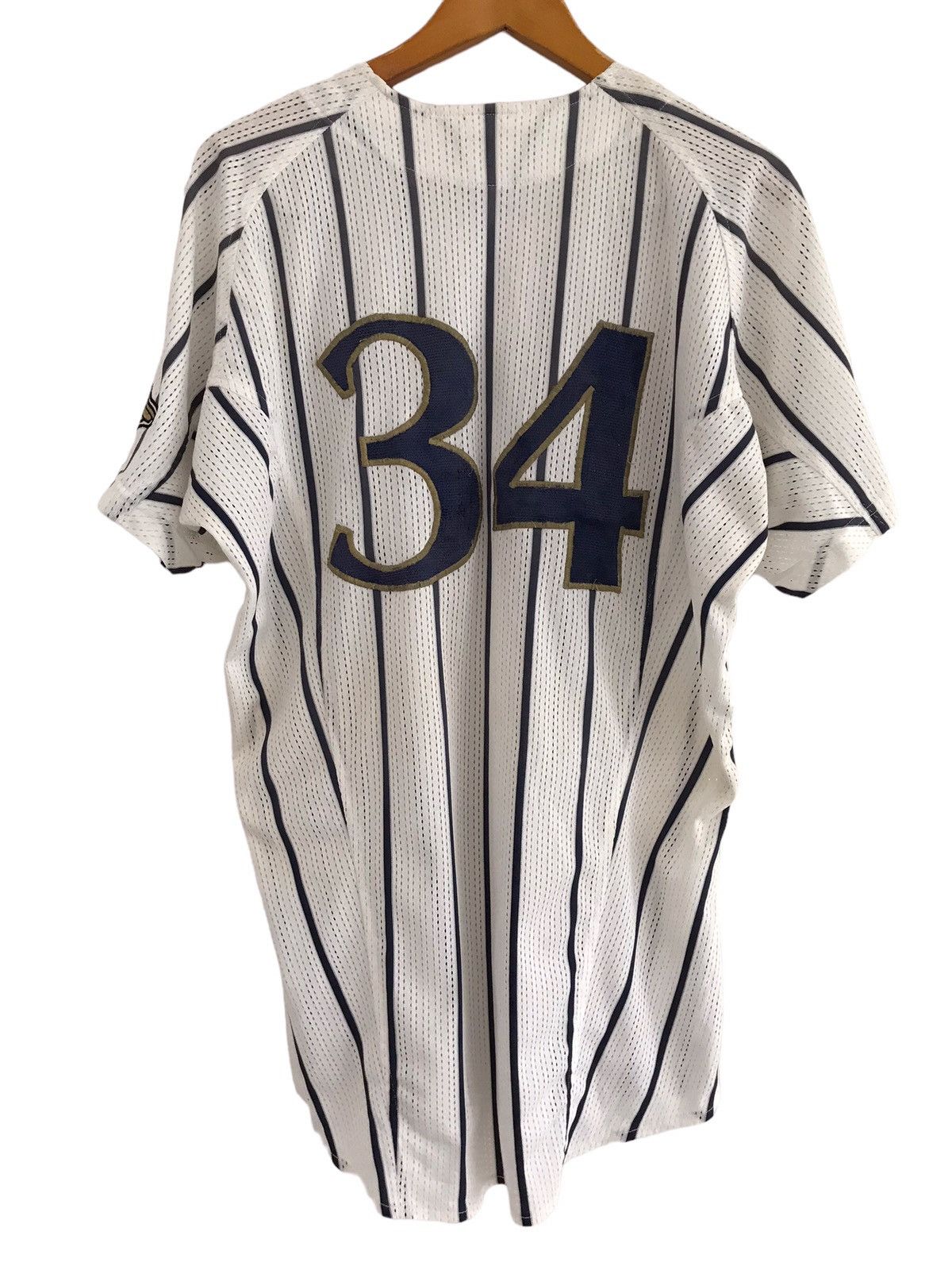 Mizuno Vintage Mizuno F Tokyo Japanese Baseball Jersey #34 Size US L / EU 52-54 / 3 - 10 Thumbnail