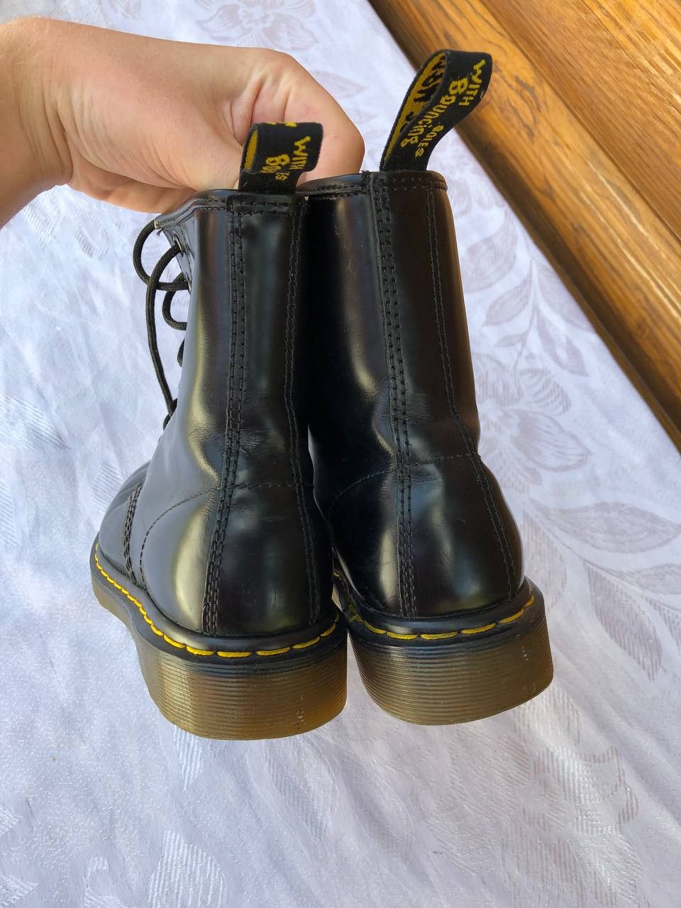 Dr. Martens × Japanese Brand × Vintage dr. martens women's 1460 smooth leather boot Size US 7 / IT 37 - 6 Thumbnail
