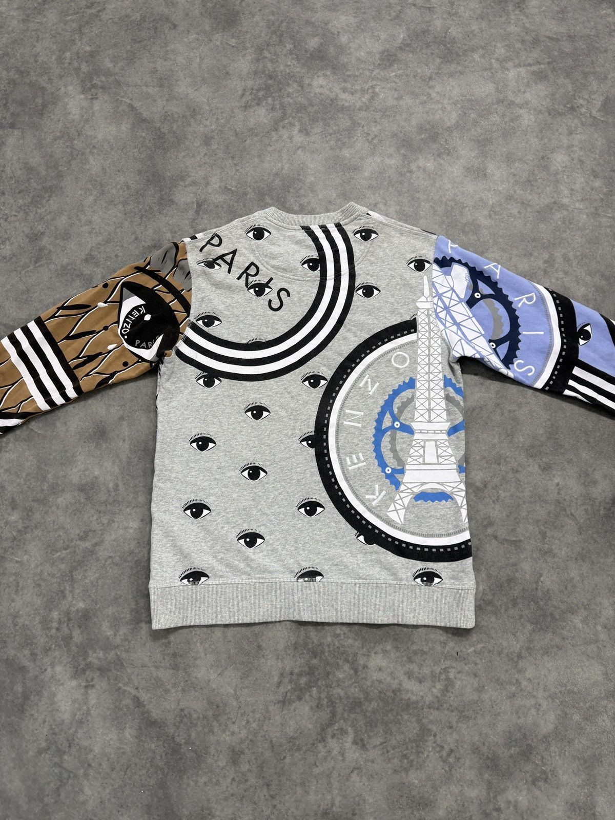 Kenzo Multicolor crewneck kenzo allover print lion eiffel tower Size US S / EU 44-46 / 1 - 2 Thumbnail