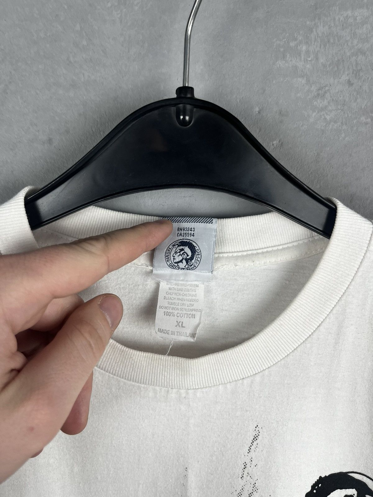 Diesel × Vintage Diesel t shirt big logo vintage Size US XL / EU 56 / 4 - 4 Thumbnail