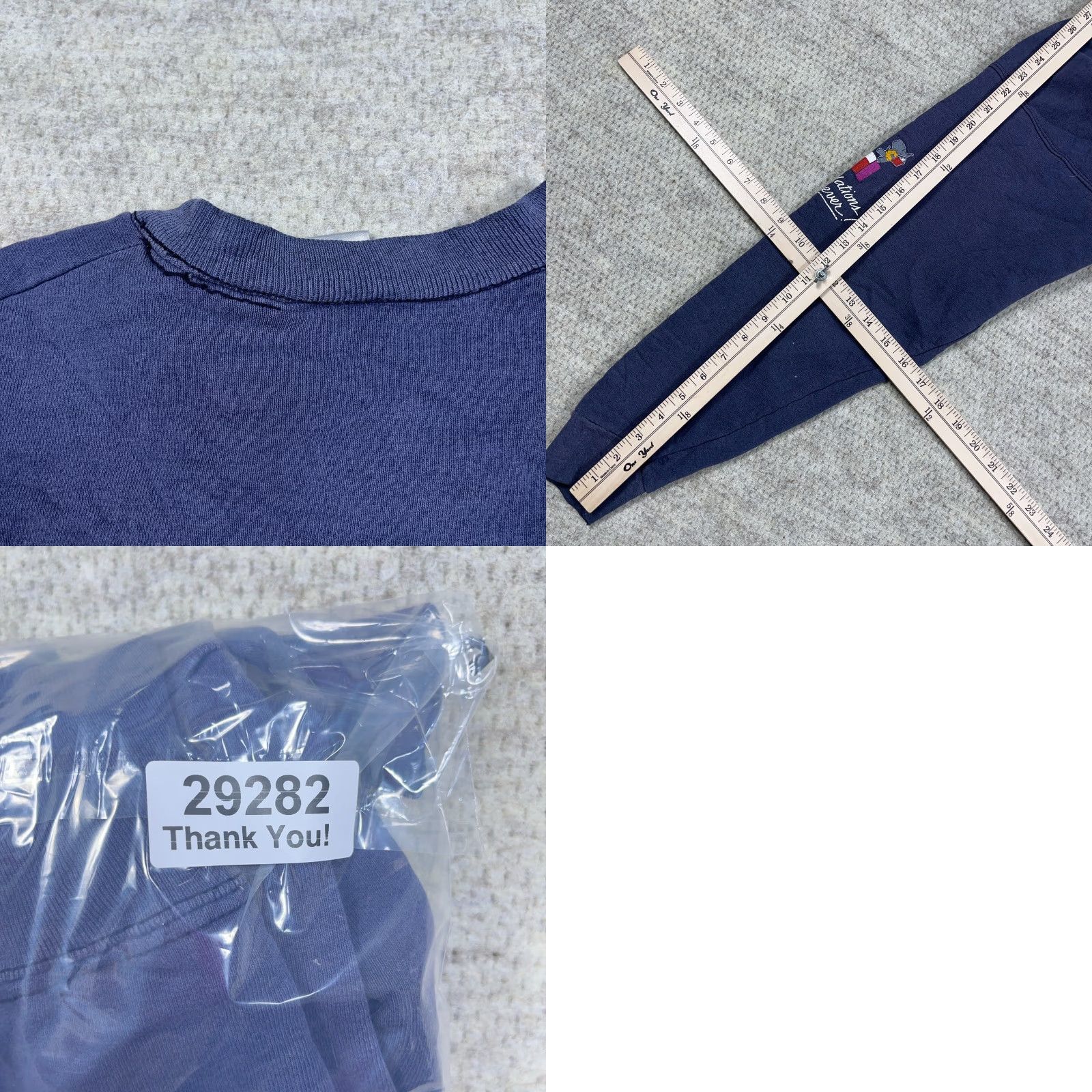 Fruit Of The Loom VINTAGE Fruit of the Loom Soccer Sweatshirt Men XL Blue Crewneck Sun Faded 90s Breakthrough Grunge Size US XL / EU 56 / 4 - 10 Thumbnail
