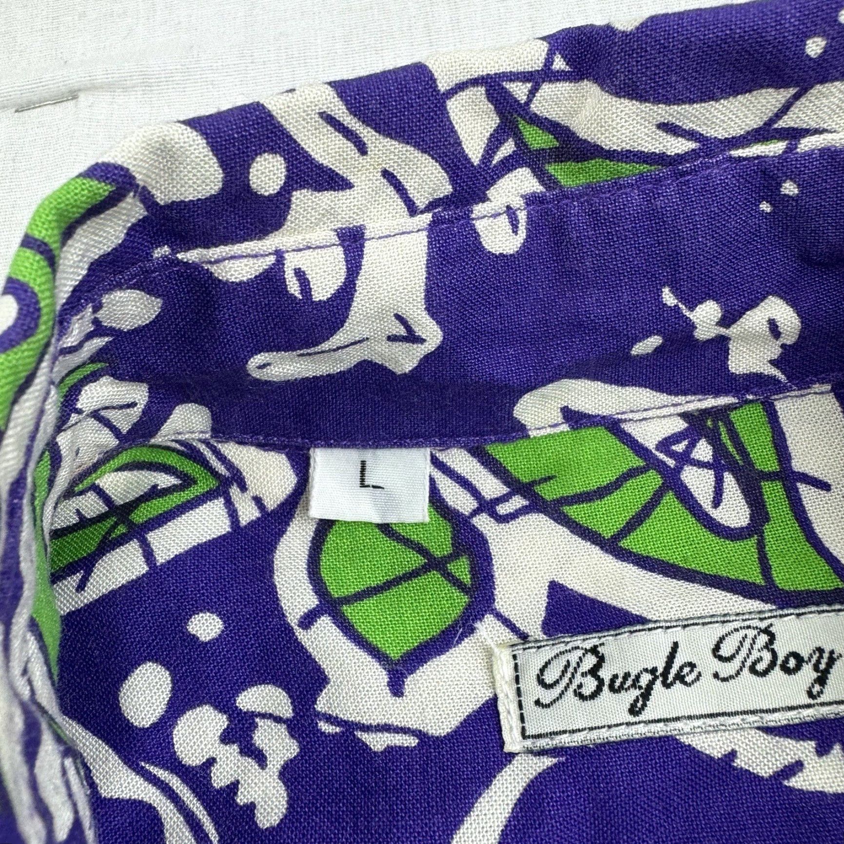 Bugle Boy Vintage Bugle Boy Hawaii Shirt Adult Large Short Sleeve Button-Up Tropical Nature 90s Men Size US L / EU 52-54 / 3 - 5 Thumbnail