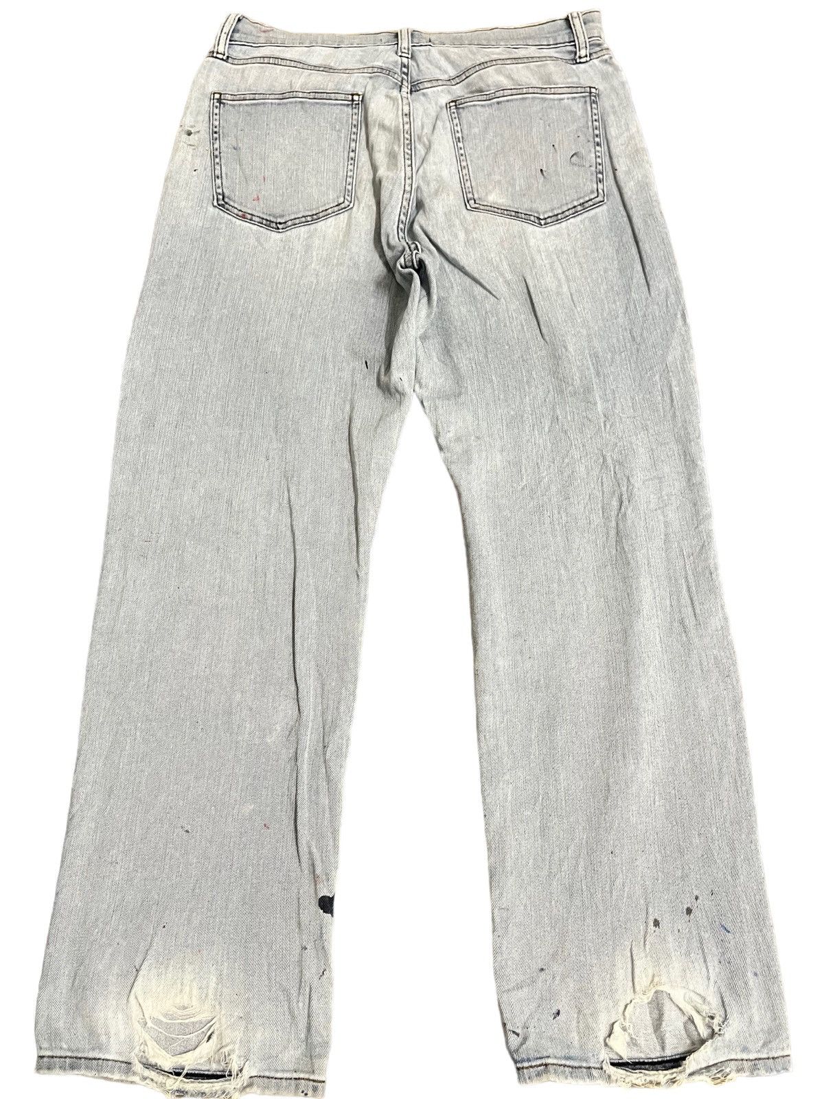Japanese Brand × Jun Takahashi × Uniqlo Vintage Japanese Uniqlo Distressed Paint Artwork Style Denim Size US 32 / EU 48 - 7 Thumbnail