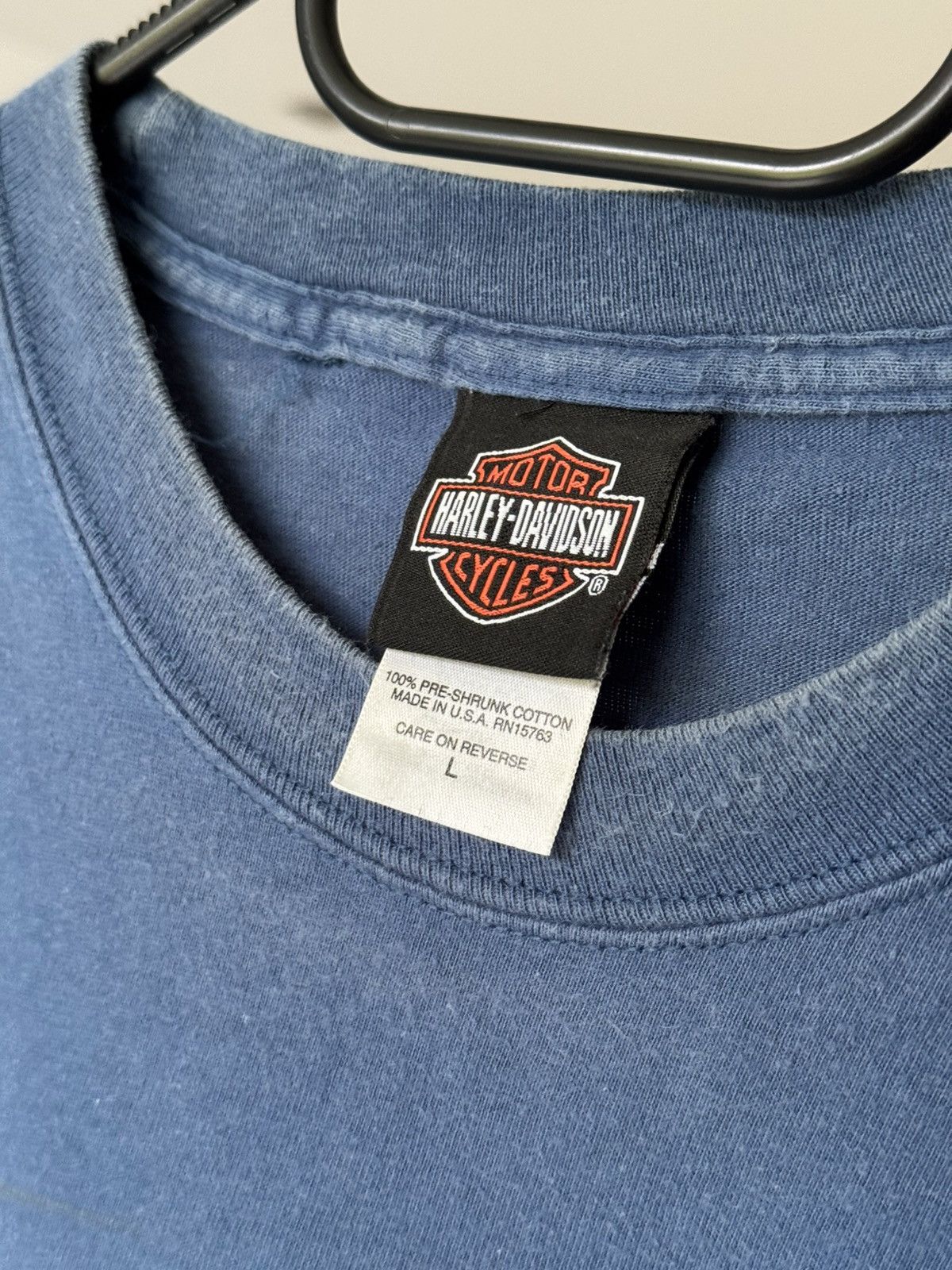 Harley Davidson × Vintage × West Coast Choppers Vintage 2003 Harley Davidson Motorcycle Washed T-shirt L USA Size US L / EU 52-54 / 3 - 7 Thumbnail