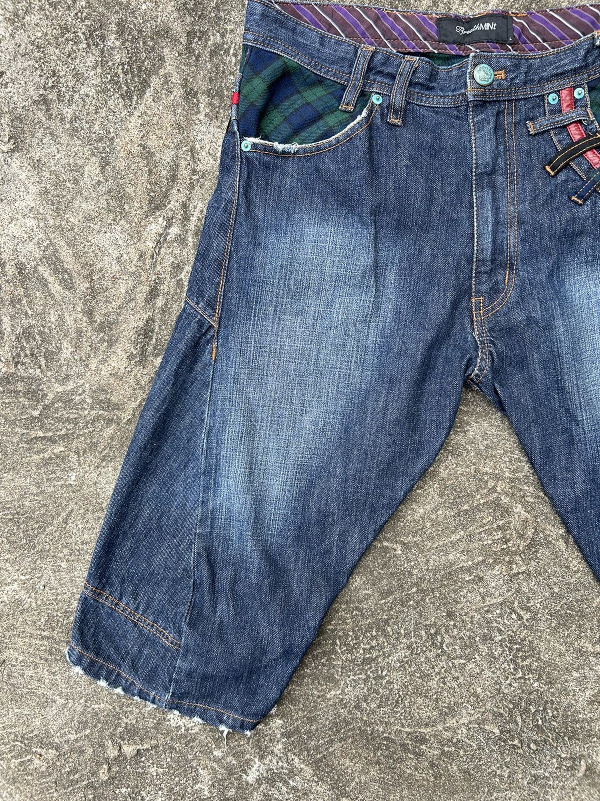 If Six Was Nine × Japanese Brand × Le Grande Bleu (L.G.B.) Double waish denim short pants Ifsixwasnine lgb style Size US 26 / EU 42 - 2 Thumbnail