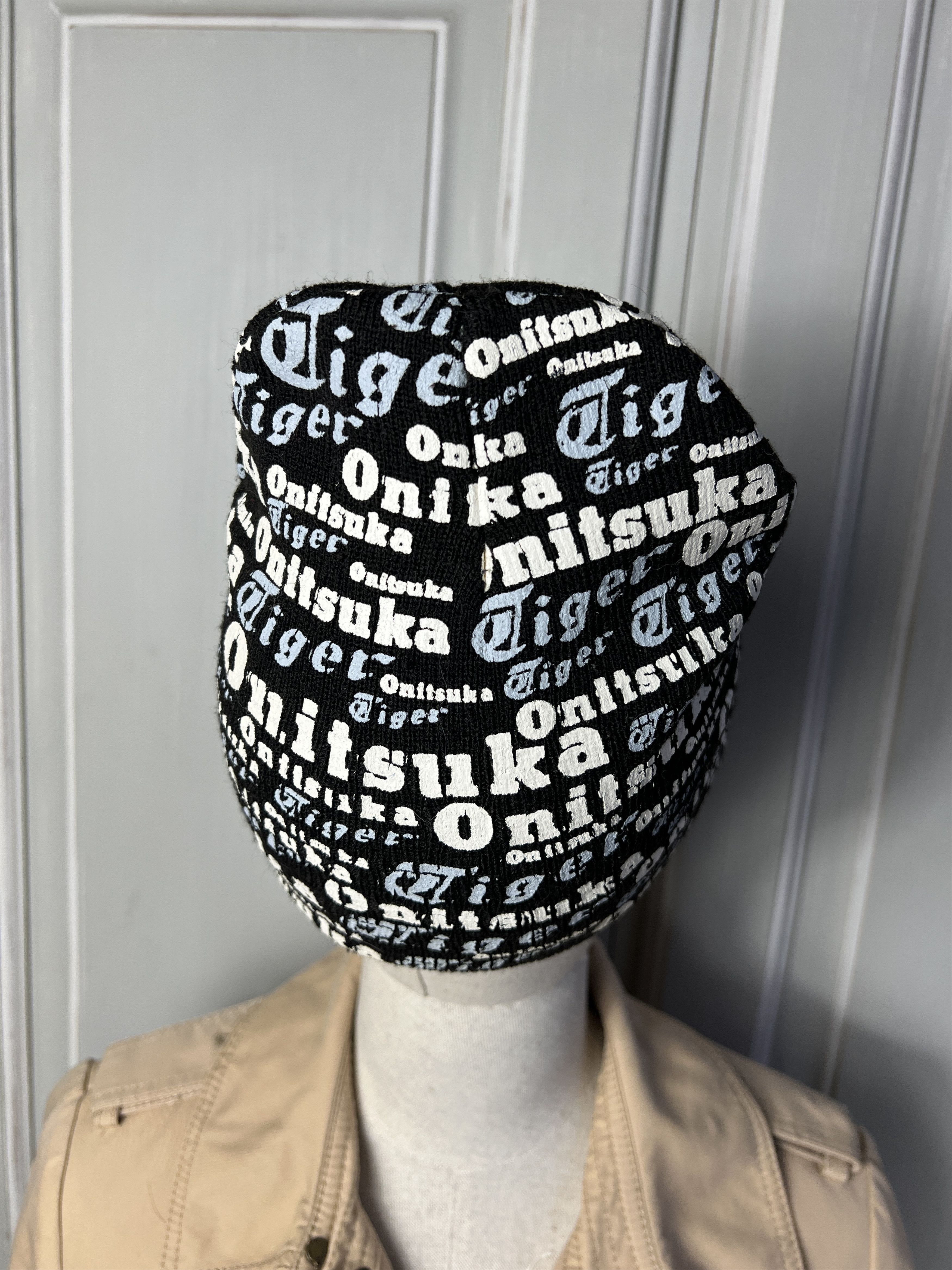 Onitsuka Tiger VINTAGE ONITSUKA TIGER SPELLOUT MONOGRAM beanie hat Size ONE SIZE - 4 Thumbnail