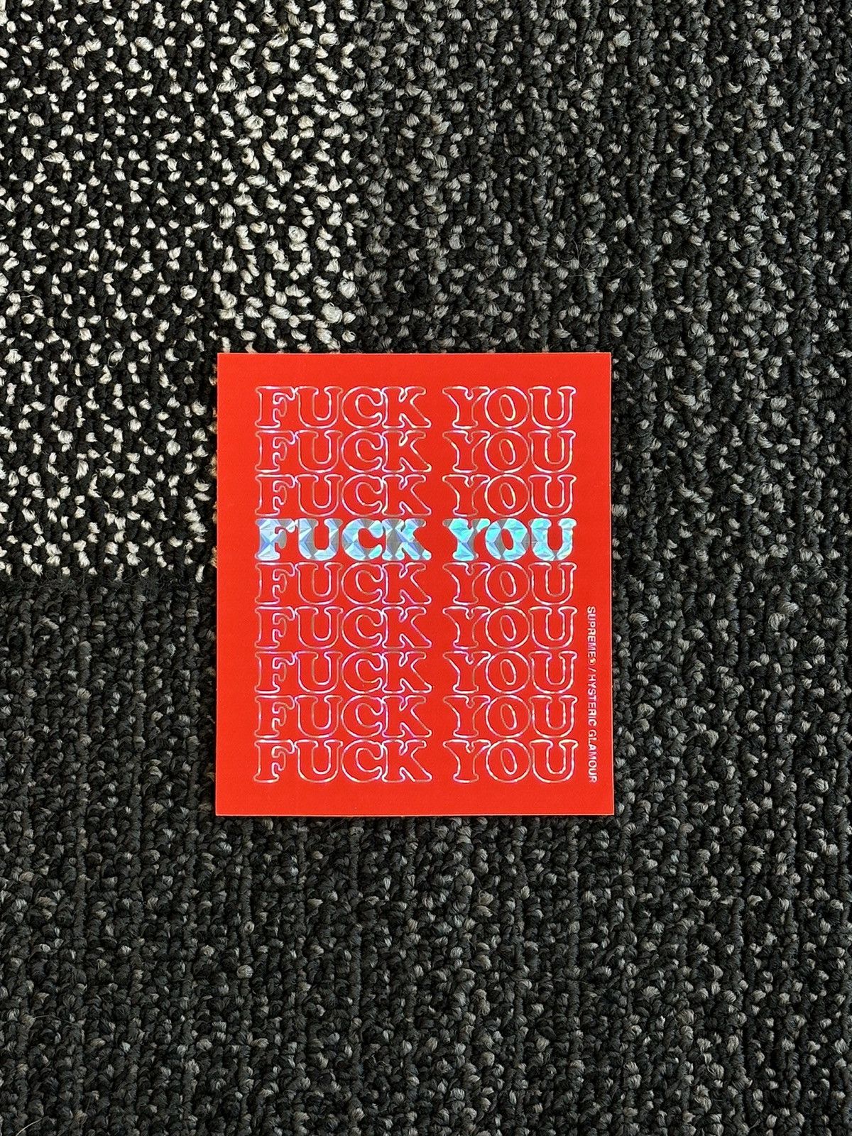 Supreme Supreme Hysteric Glamour Fuck You Sticker Size ONE SIZE - 1 Preview