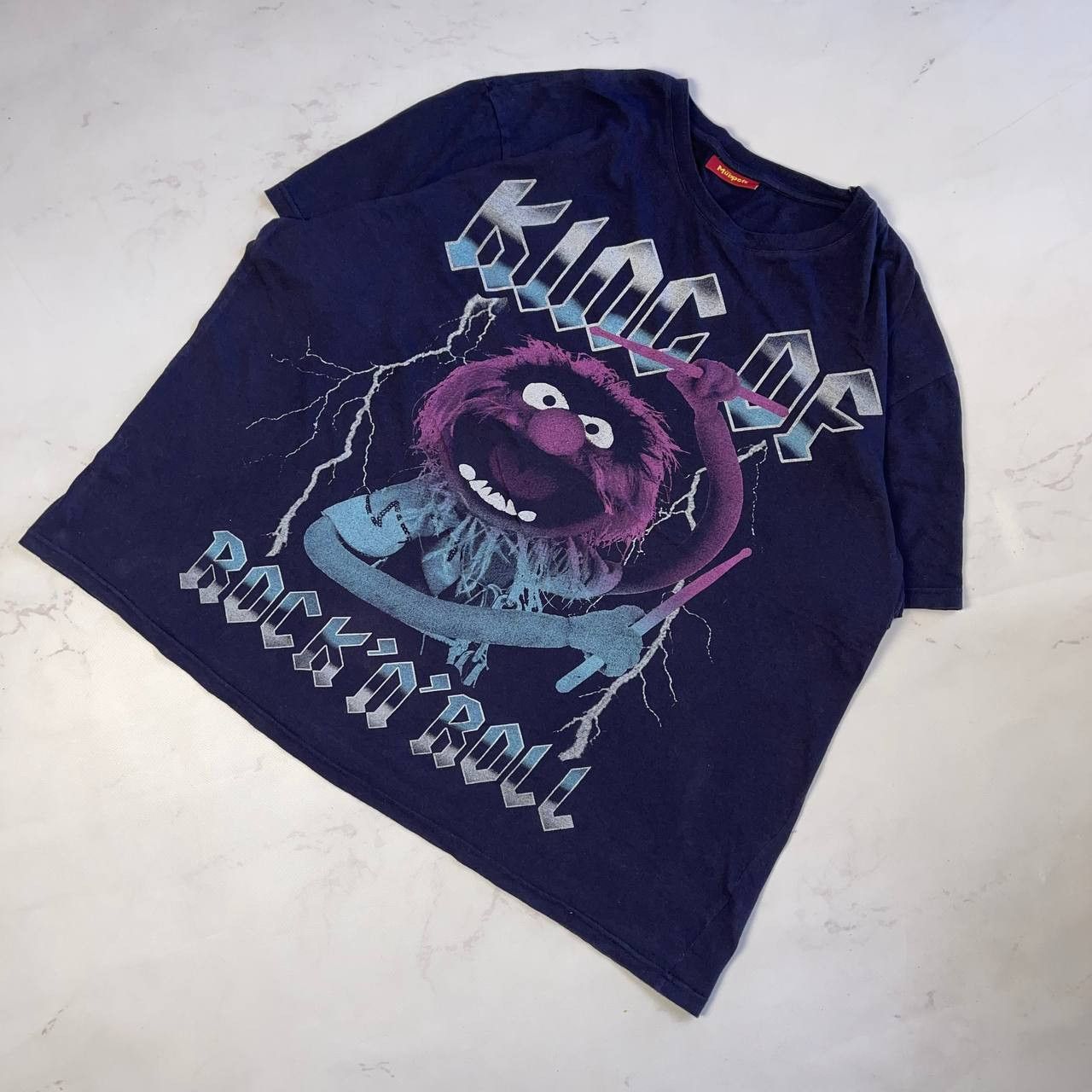 Vintage Vintage THE MUPPETS Animal Heavy Metal T-Shirt Rock Band Size US XL / EU 56 / 4 - 1 Thumbnail