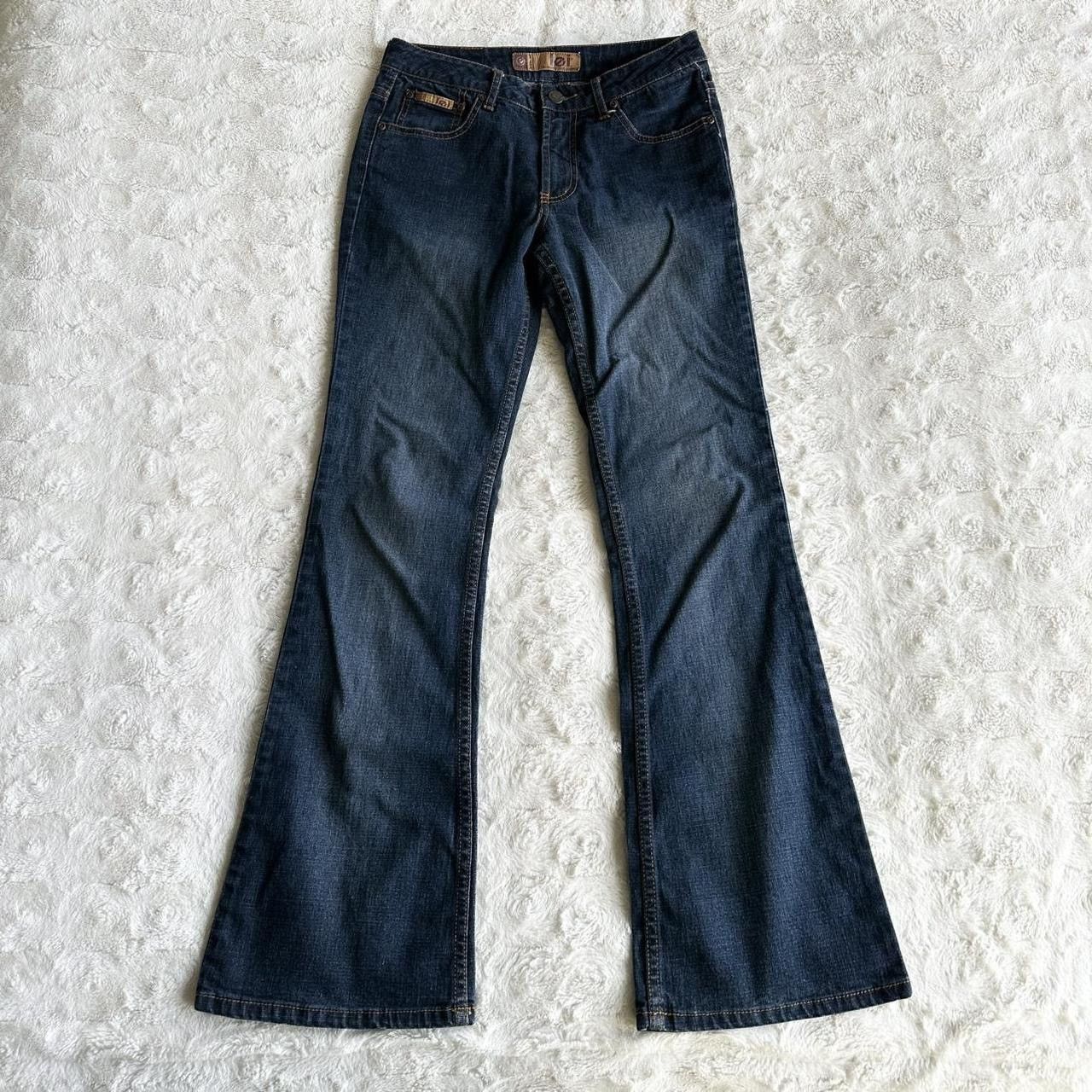 L.E.I. Vintage LEI Jeans Womens Juniors 3 Blue Bootcut Y2K Mid Rise Size 26" / US 2 / IT 38 - 2 Thumbnail